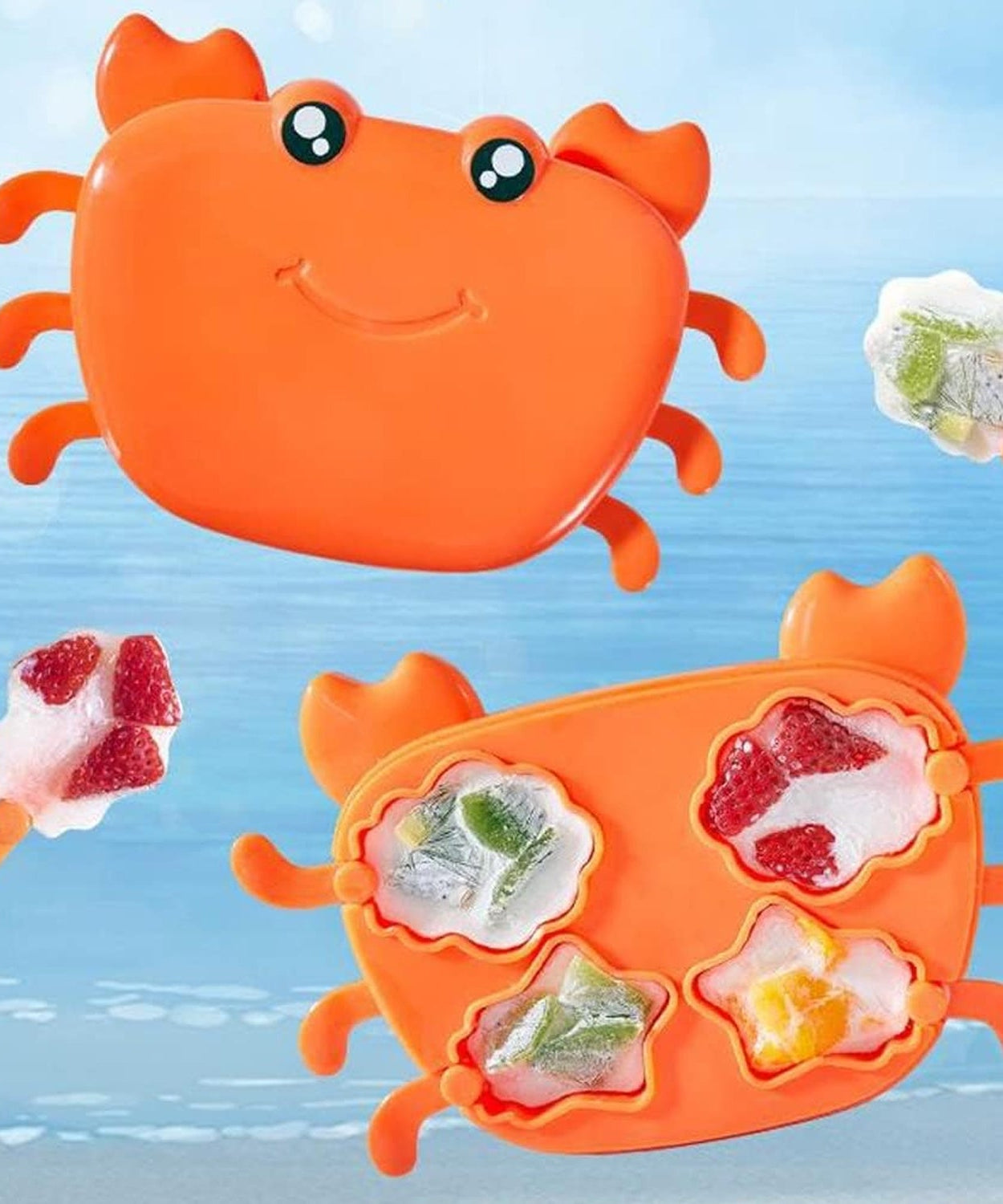 Crab Ice Mold – Silicone Ice Cream & sicle Mold for Kids (1 Pc)