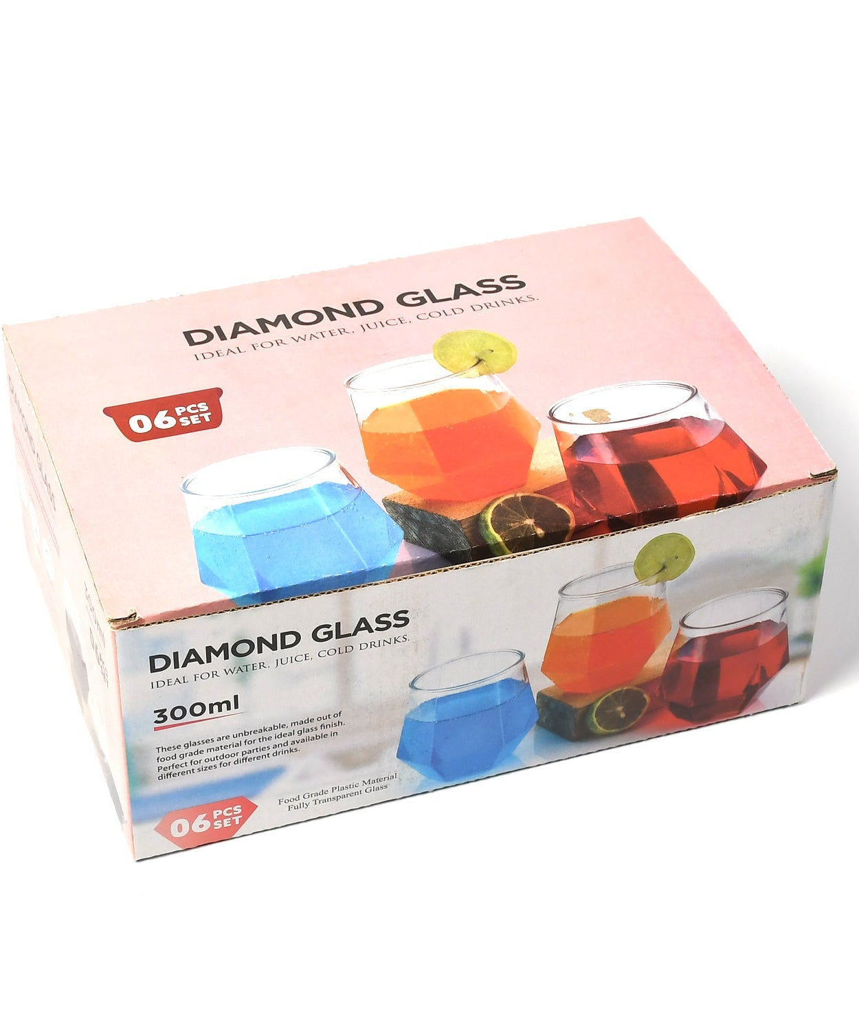 Crystal pilsner glass, top view