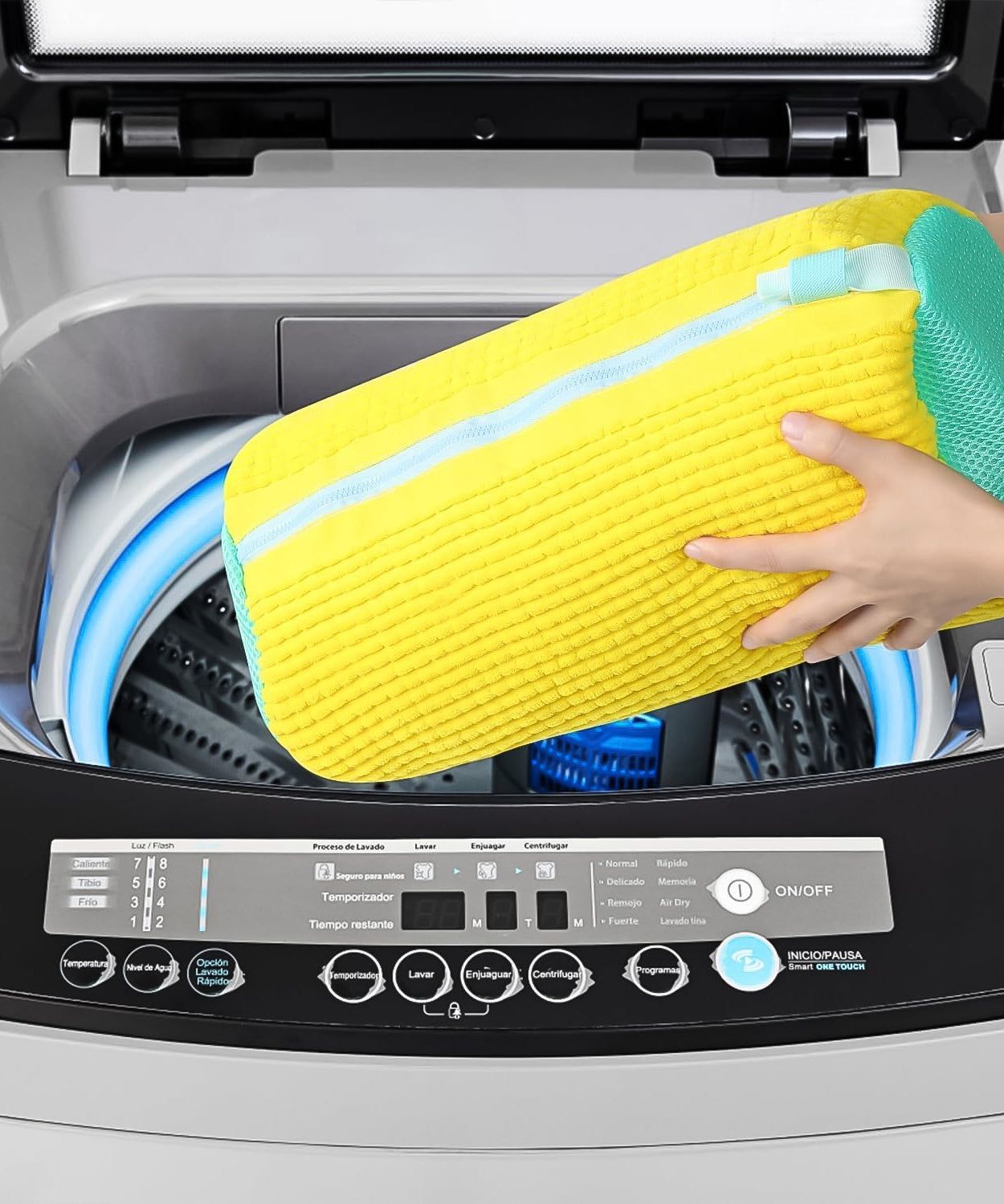 Shoe Washing Machine Bag with Microfiber Chenille Lining & Zipper (1 Pc)