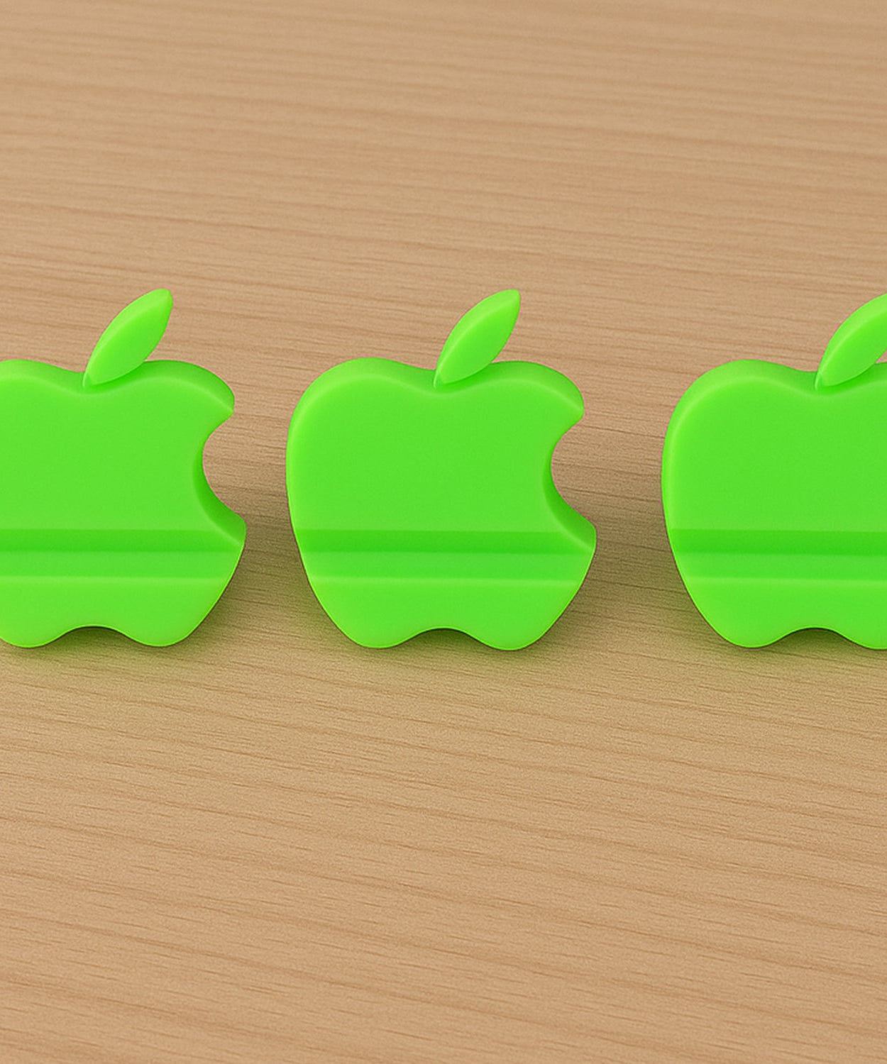 Apple-Shaped Plastic Mobile Phone Holder (3 Pc & mix color)