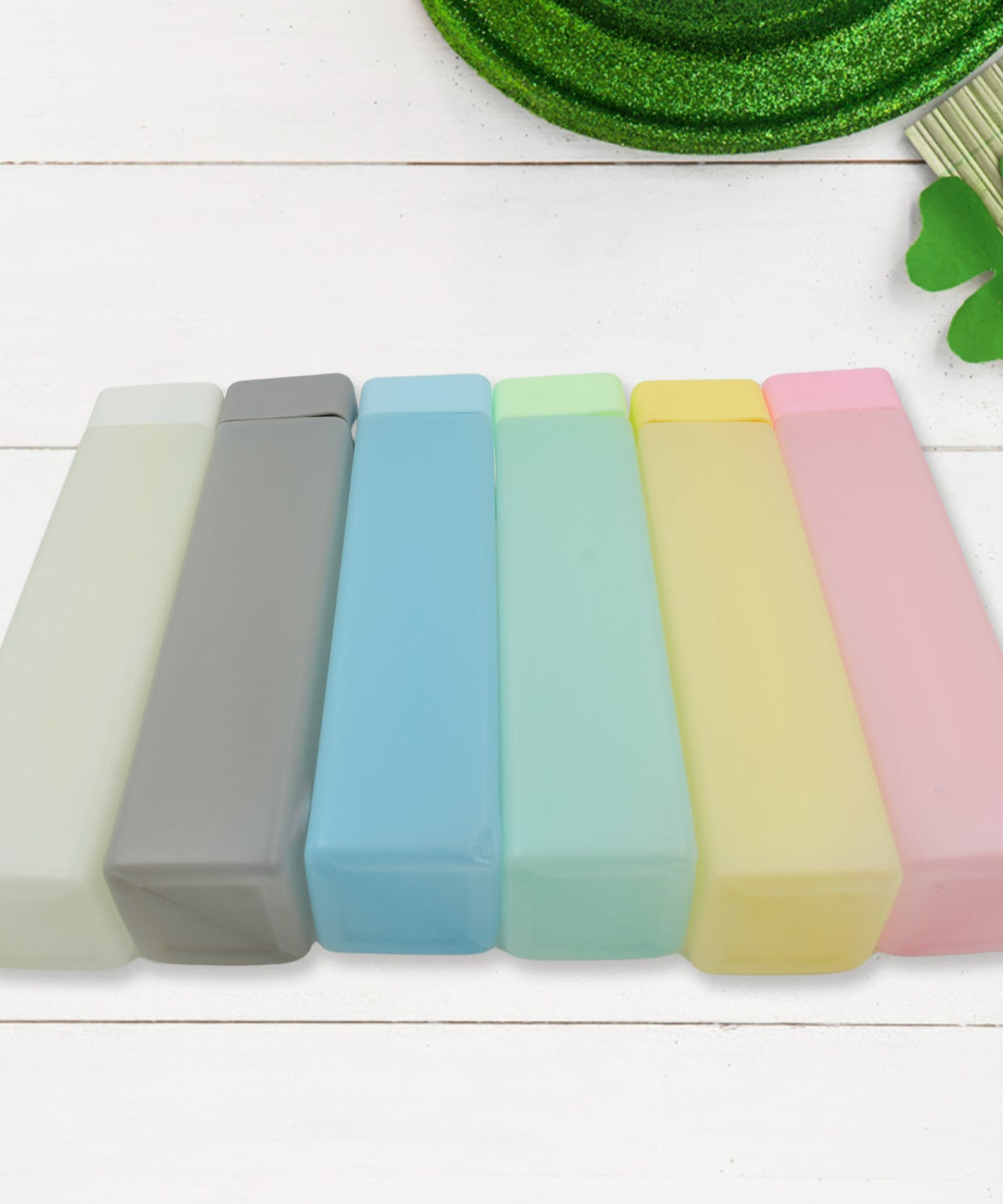 Large Capacity Plastic Water Bottle | Set of 6 | Square Water Bottle (940ml each)