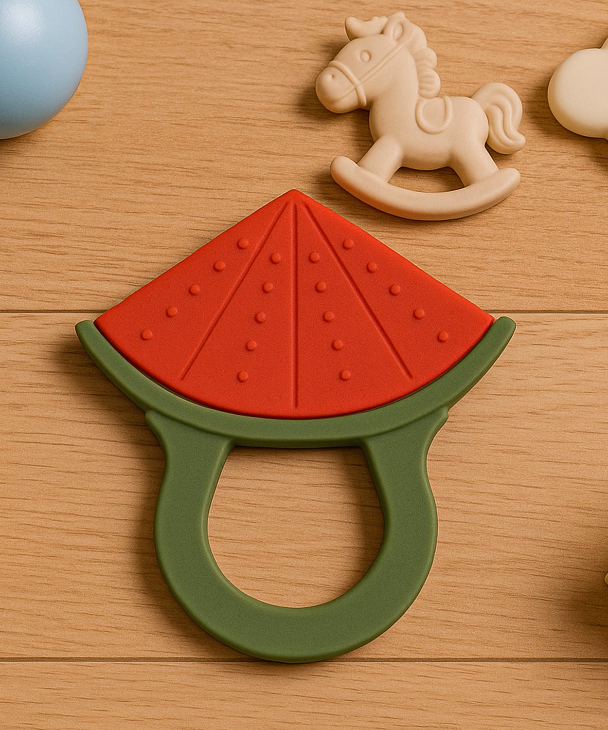 Baby Silicone Teether (1 Pc): Food Grade, Non-Toxic, Teething Relief (3 Months+)