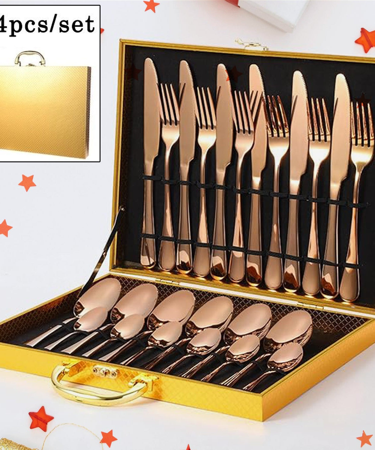 Knife & Spoon Set with Gift Packaging
