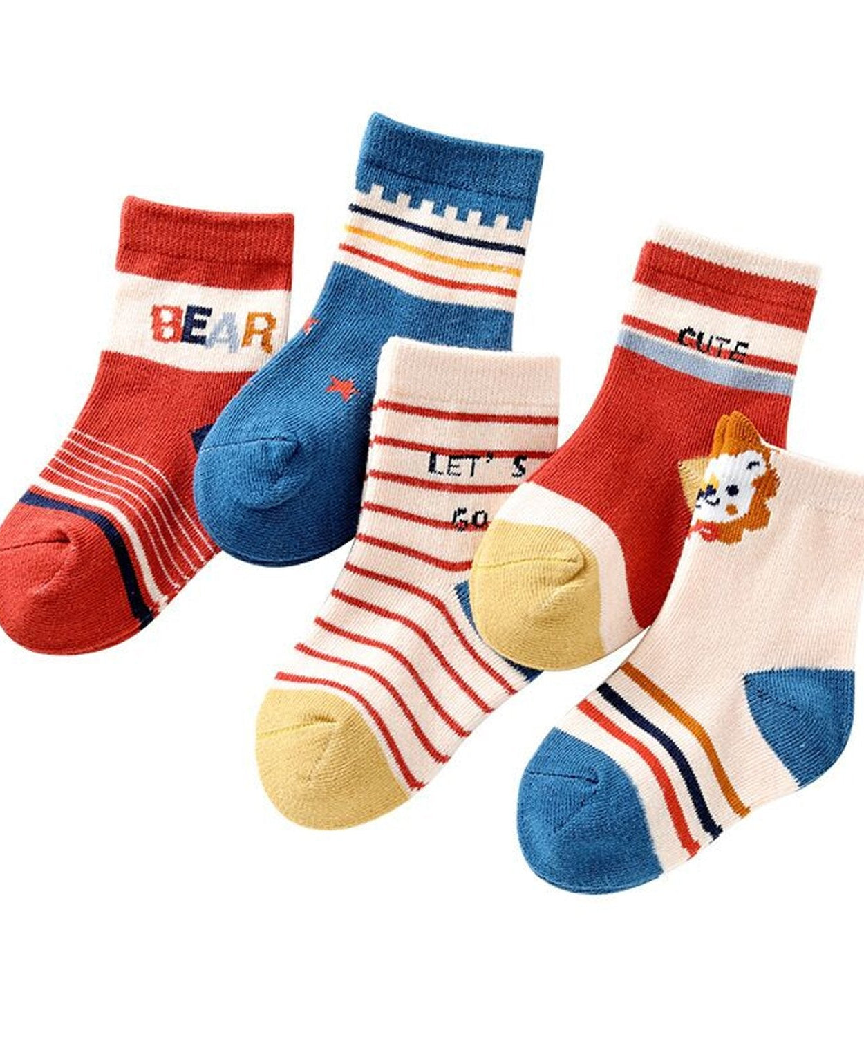 Classic, breathable kids' socks showcasing their simple and soft texture for comfort
