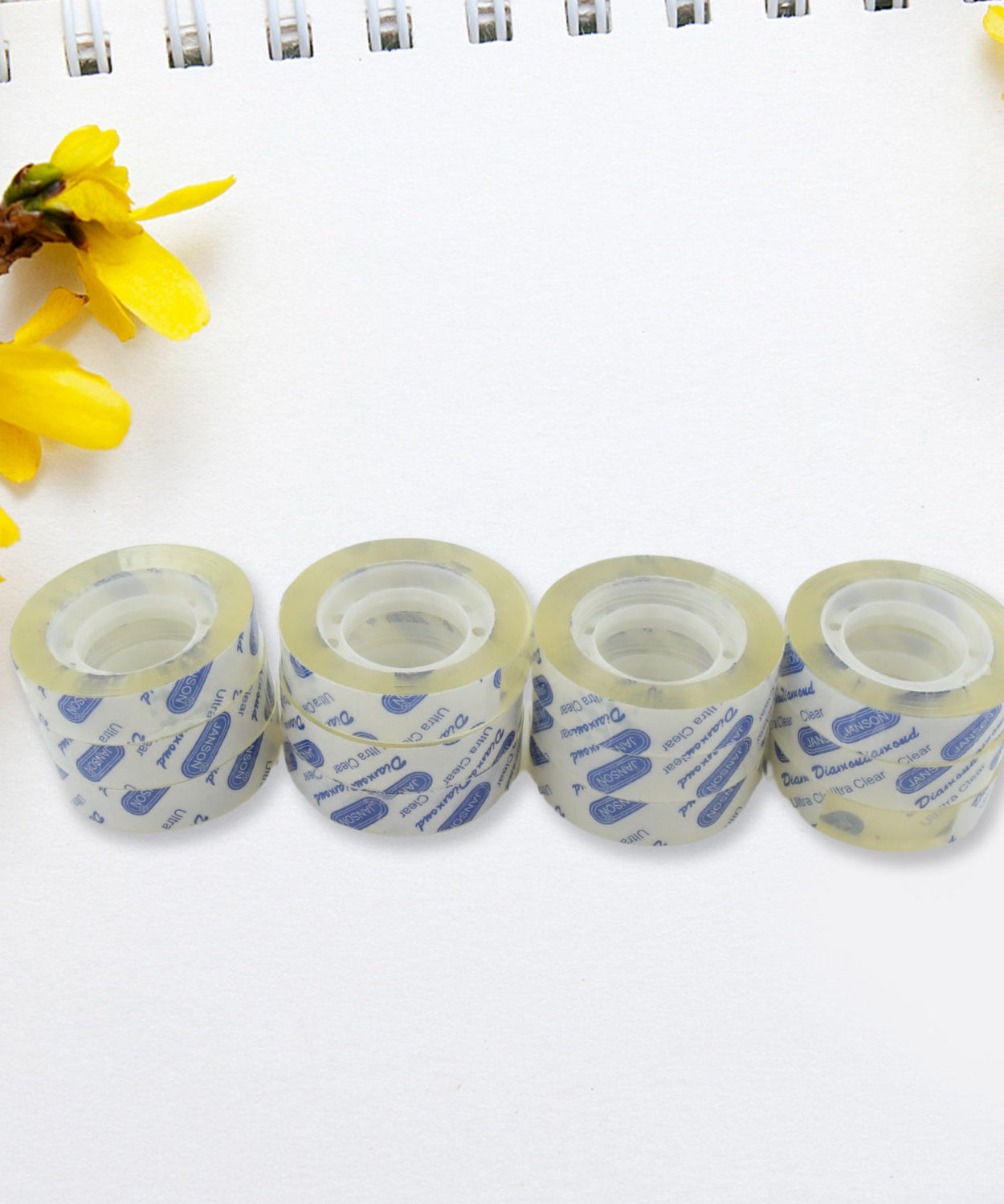 Clear tape refills, perfect for office and school projects.