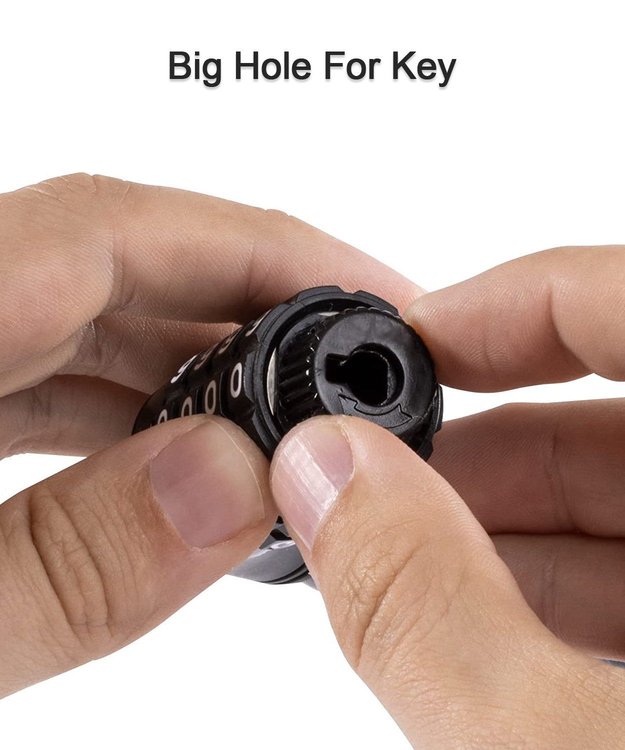 Helmet lock with heavy-duty plastic construction