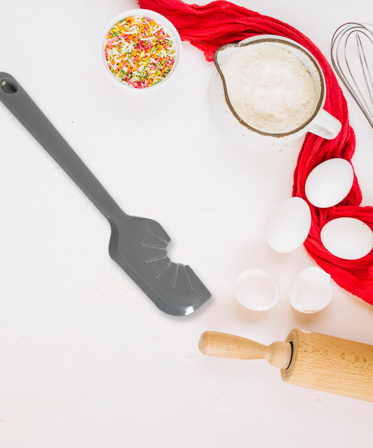 Silicon Whisk Cleaner Kitchen Tool / Whisk Scraper Tool (1Pc)