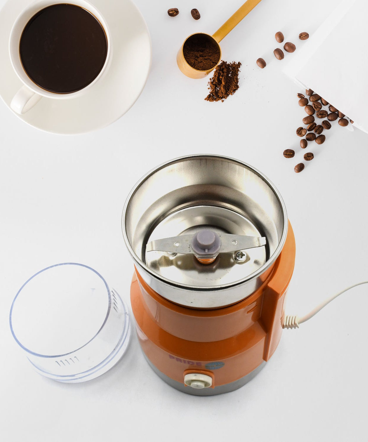 Versatile food grinder for home and office use