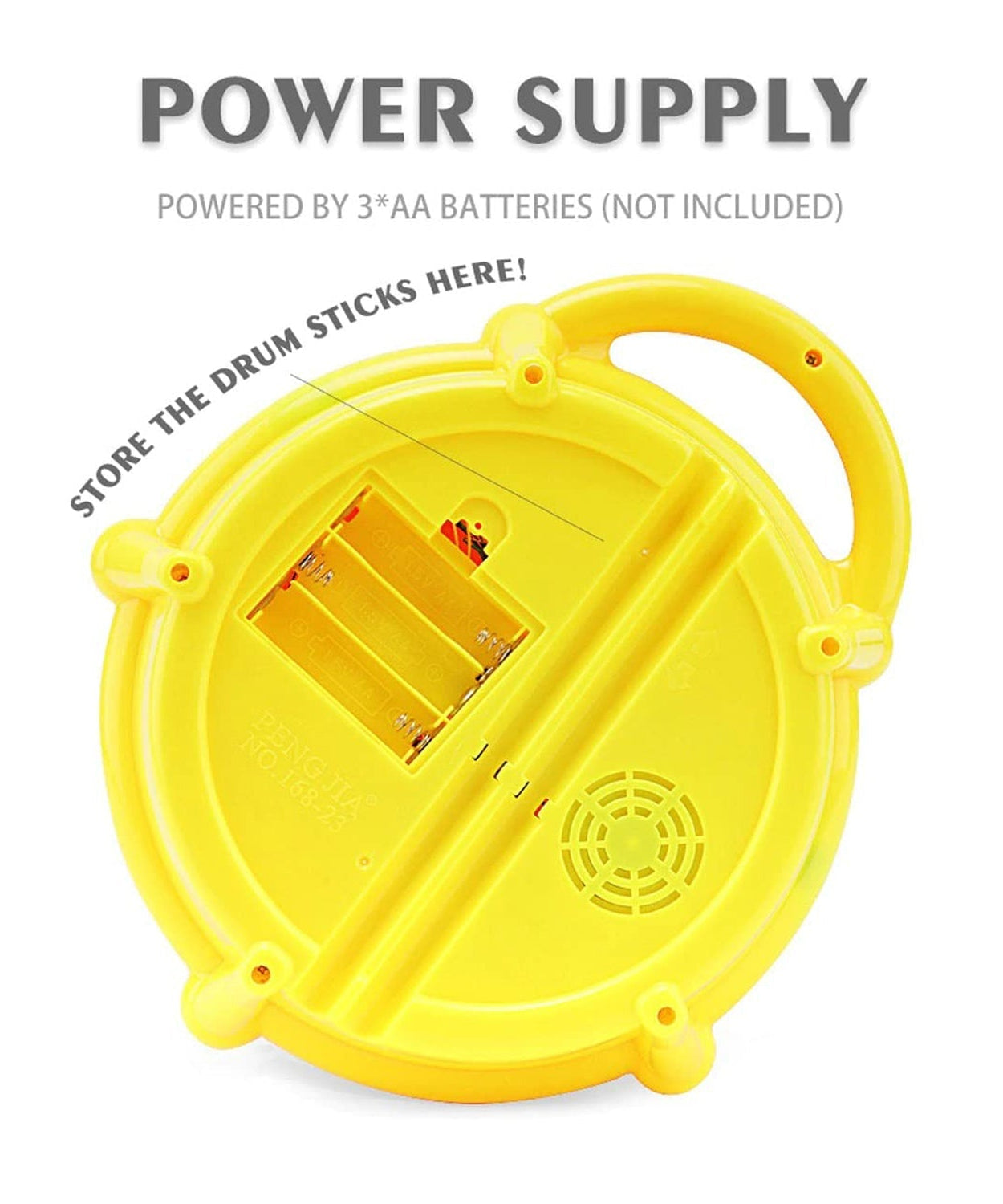 Colorful baby drum toy with music