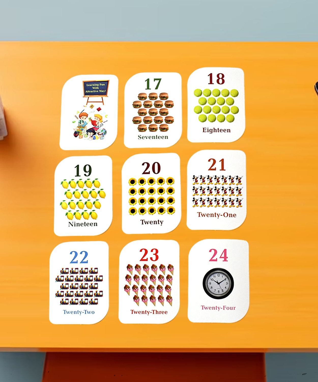 Kid kraft Early Learner 32-Piece Number Flashcard Set