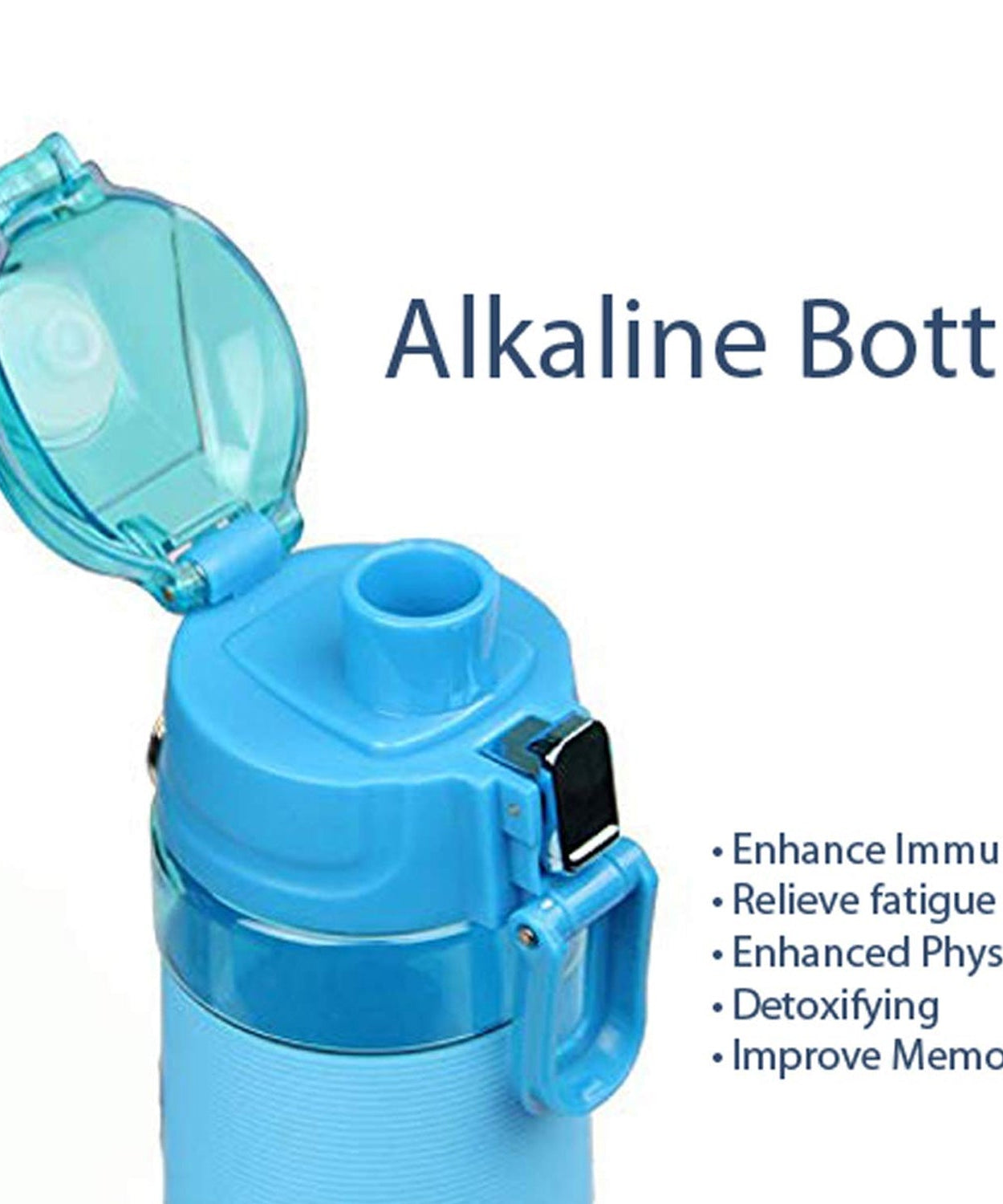 Alkaline Water Bottle, with Food Grade Plastic, Stylish and Portable (Particulates not included)