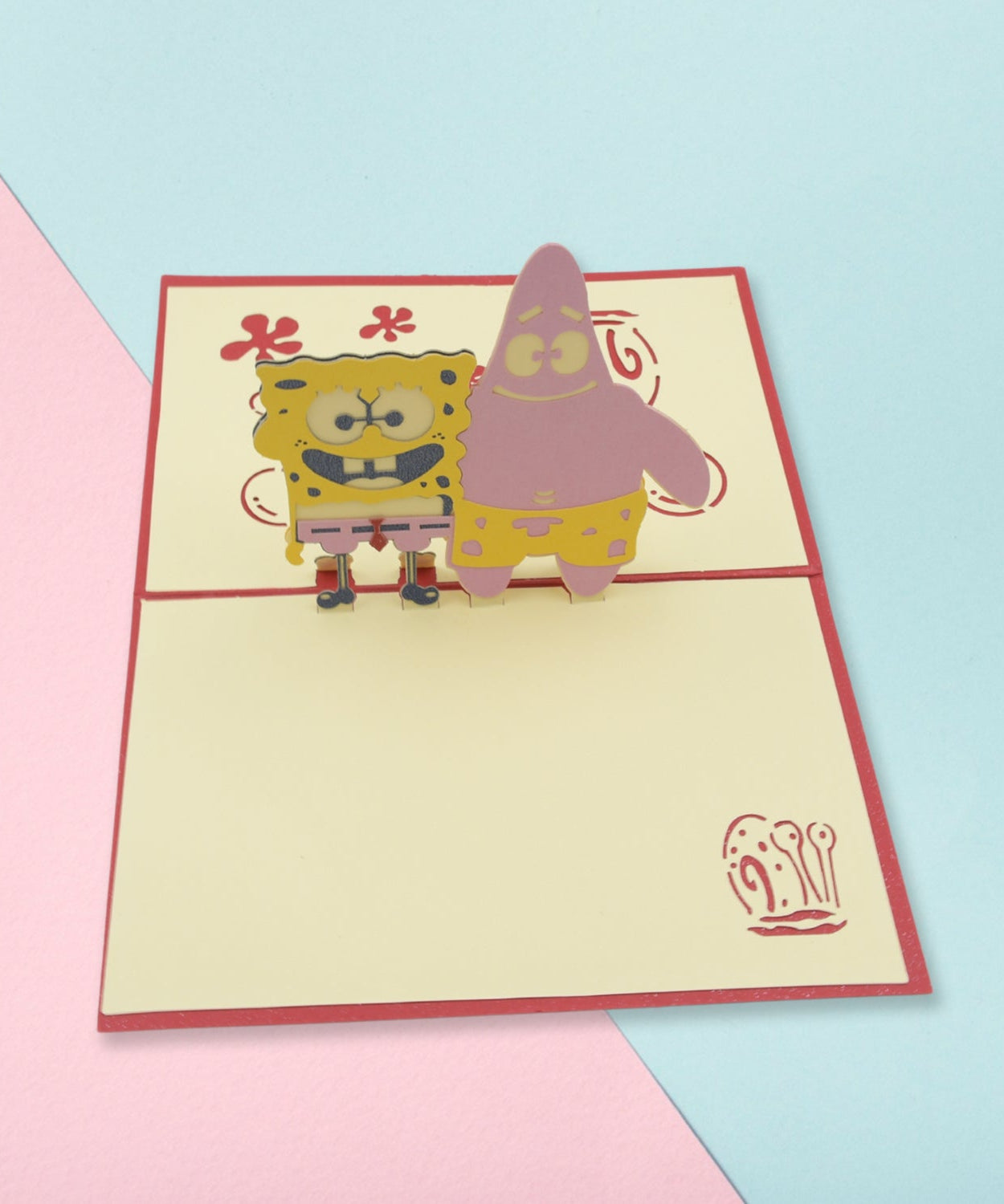 3D -up greeting card with festive birthday design
