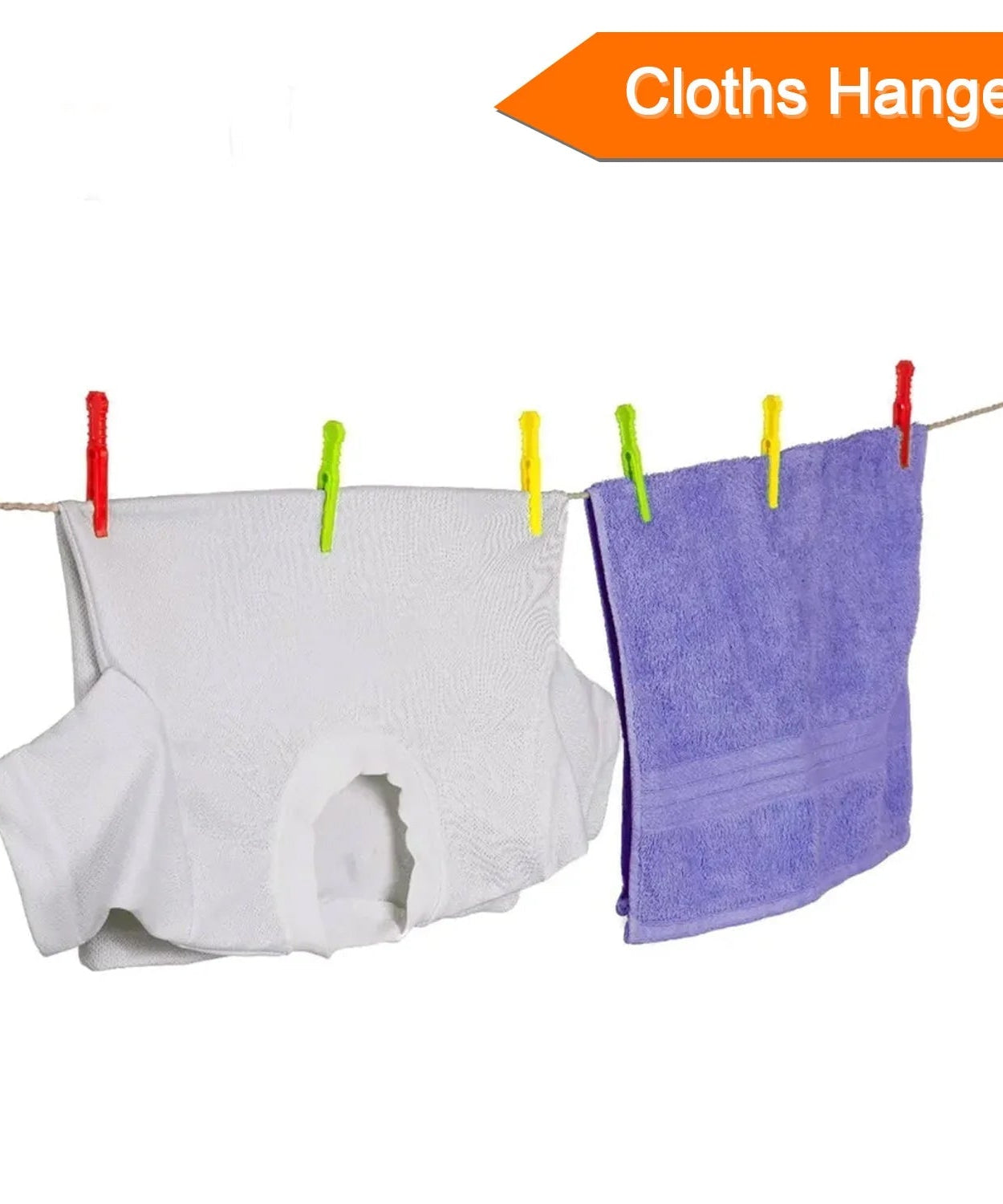 36Pcs MULTIPURPOSE PLASTIC CLOTH HANGING PEGS / CLIPS - 36 PCS