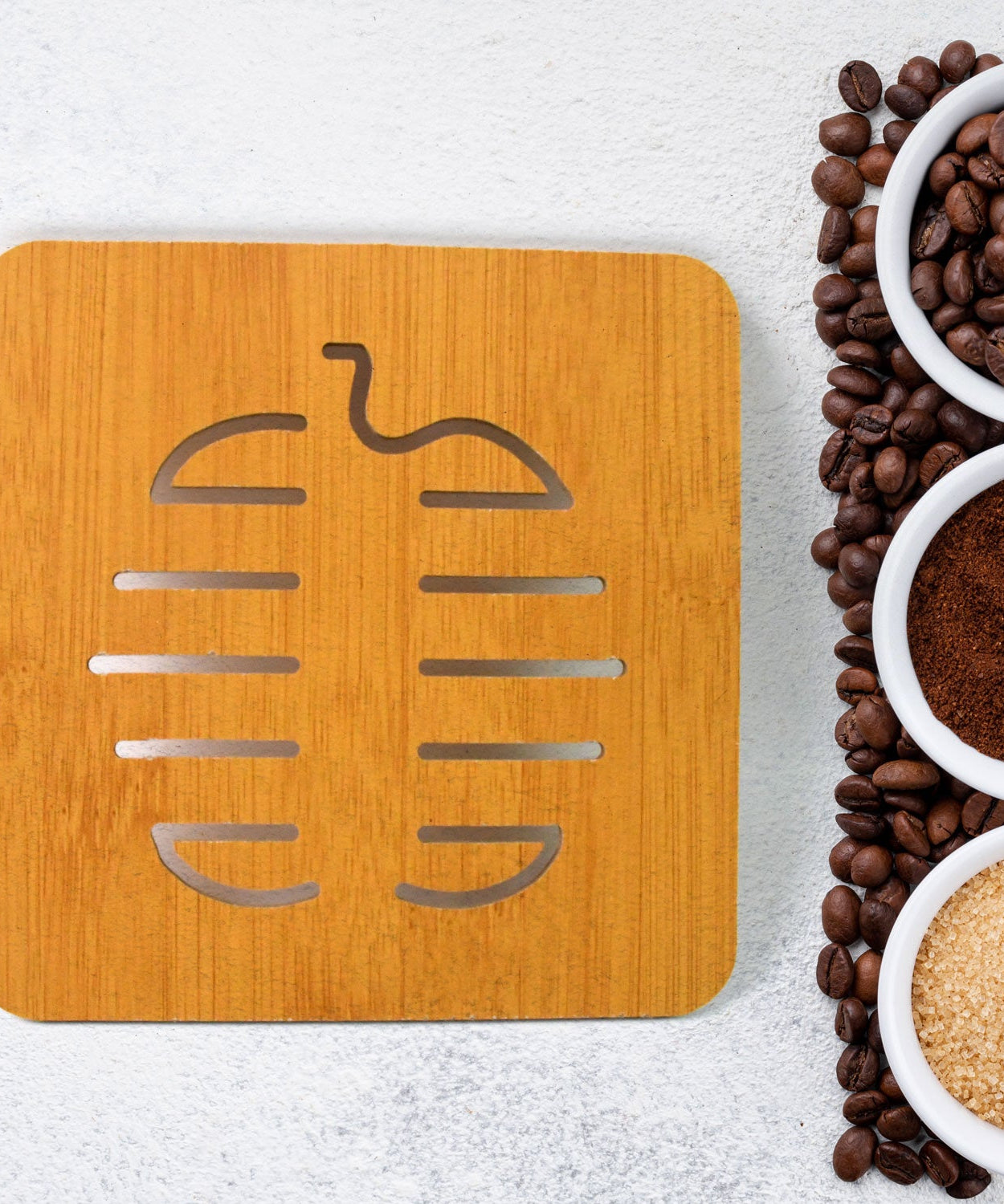 PureWood Bamboo Coasters