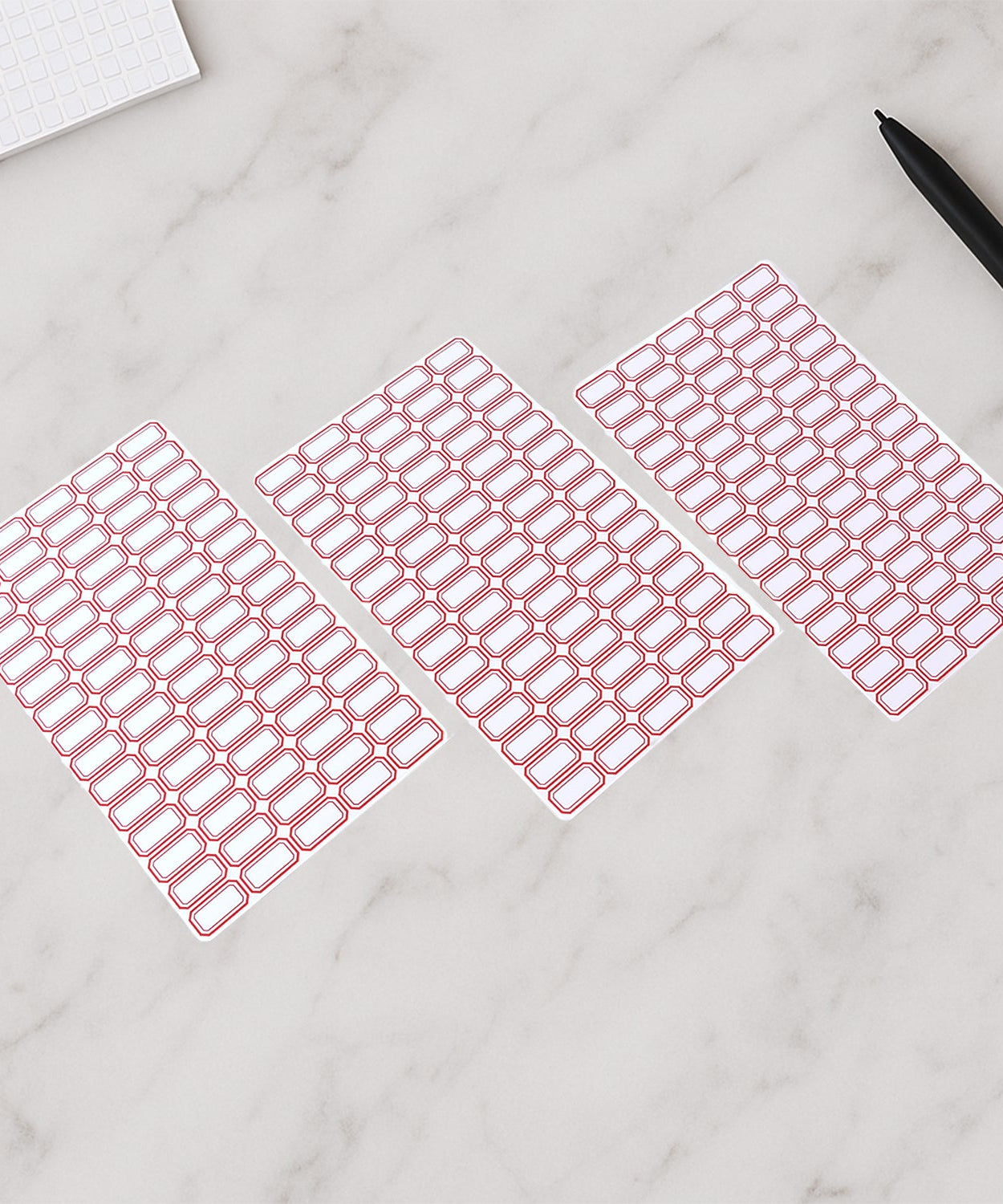 Multipurpose Blank Label Sticker Sheets (50 Sheet Set)