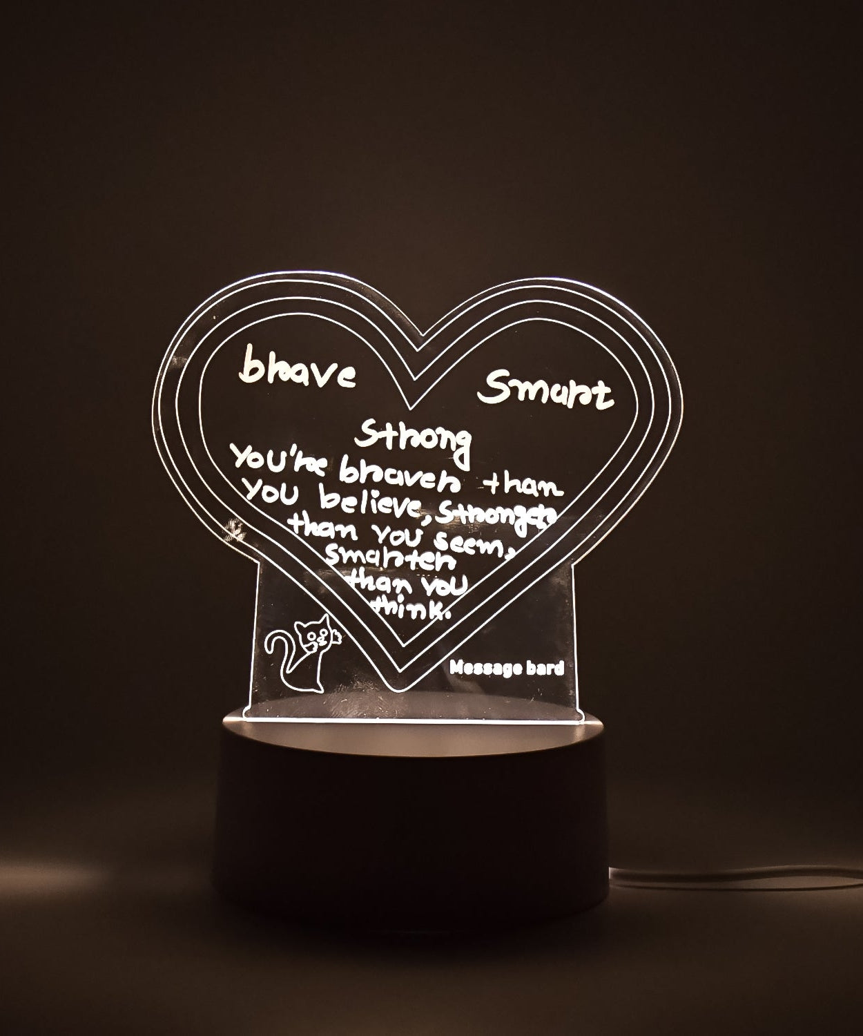 Creative Visualization Lamp 3D Acrylic Decorative Lamp With Pen