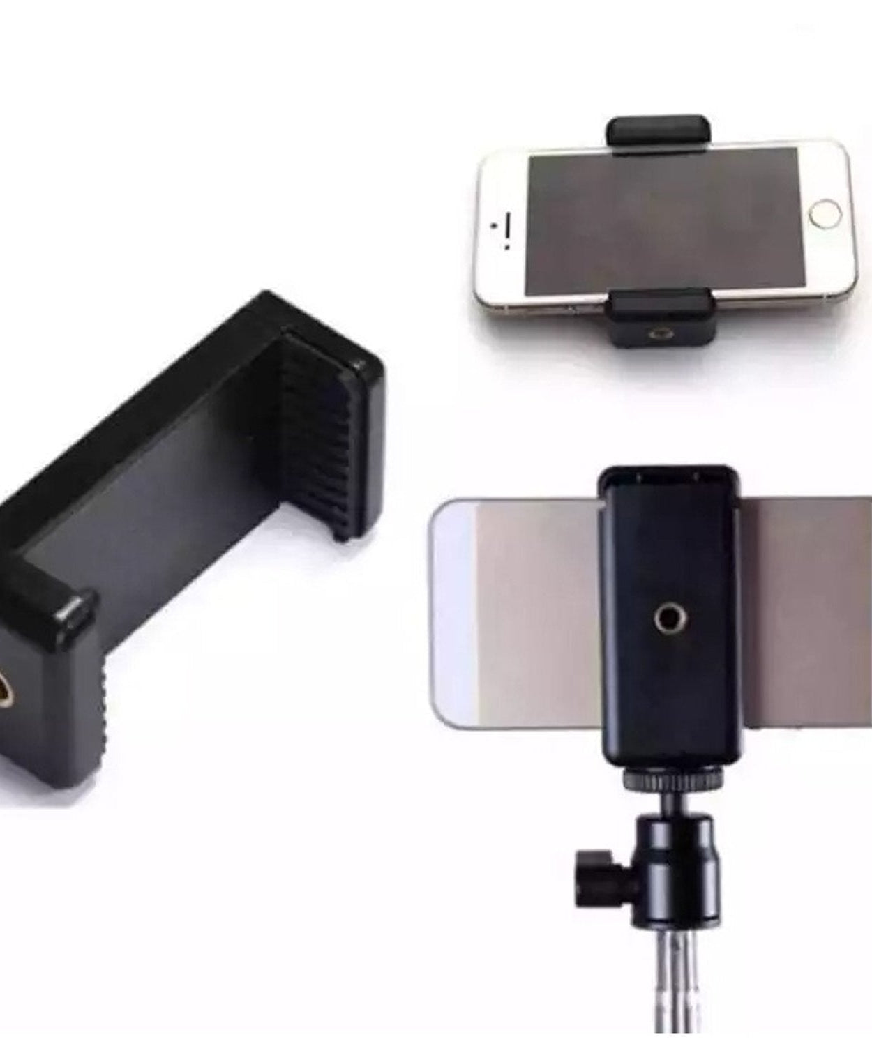 Universal air vent car phone holder, securely holds mobile phones while driving