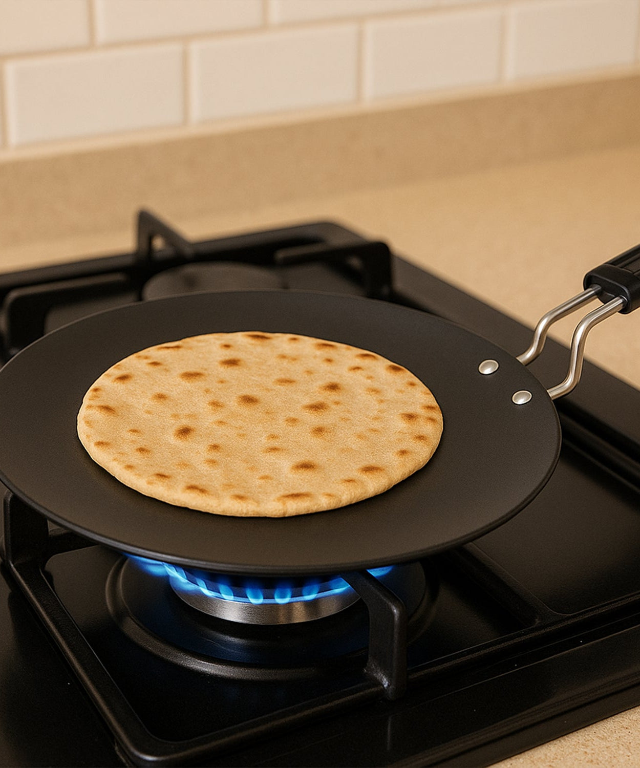 Compact Non-Stick Flat Roti Tawa (9 inch / 1 Pc)