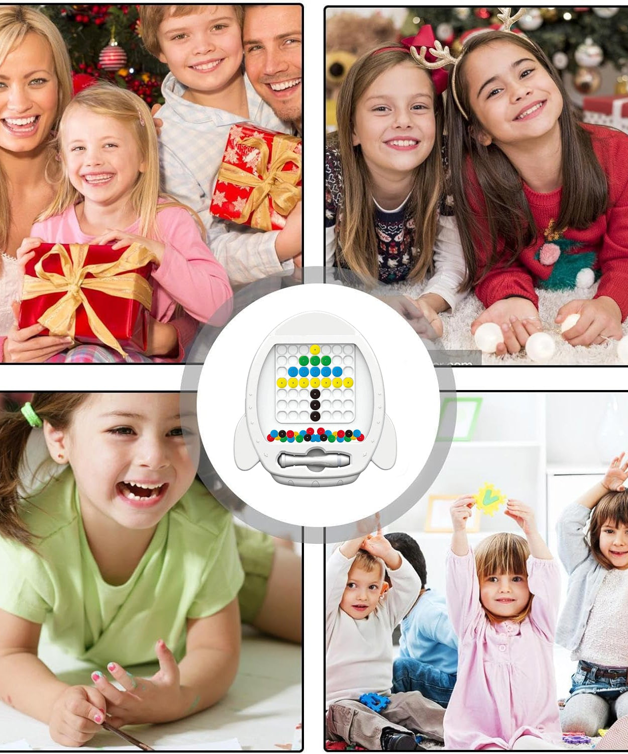 Space Rocket Magnetic Painting Board for Kids