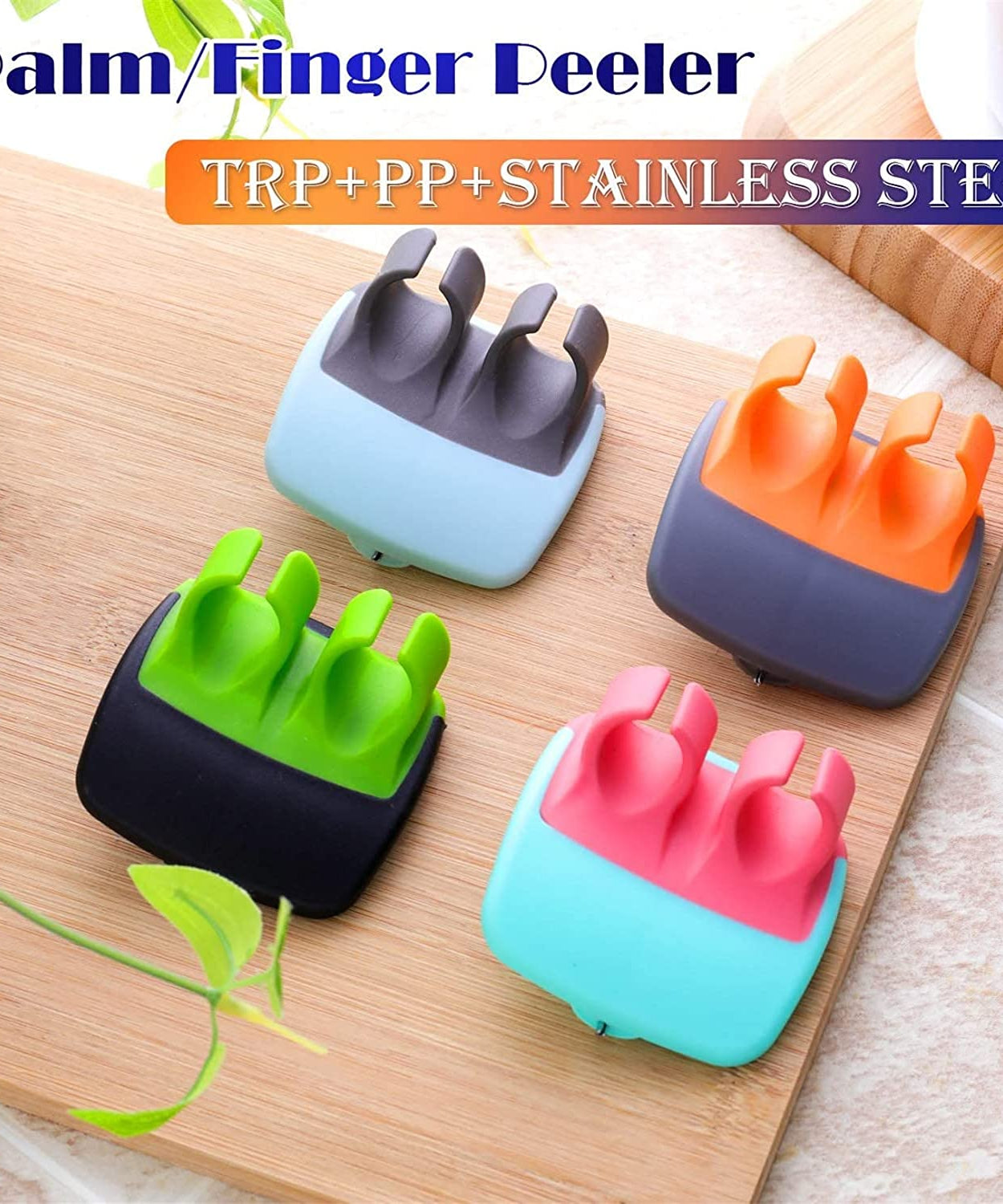 Portable hand peeler for easy kitchen use.