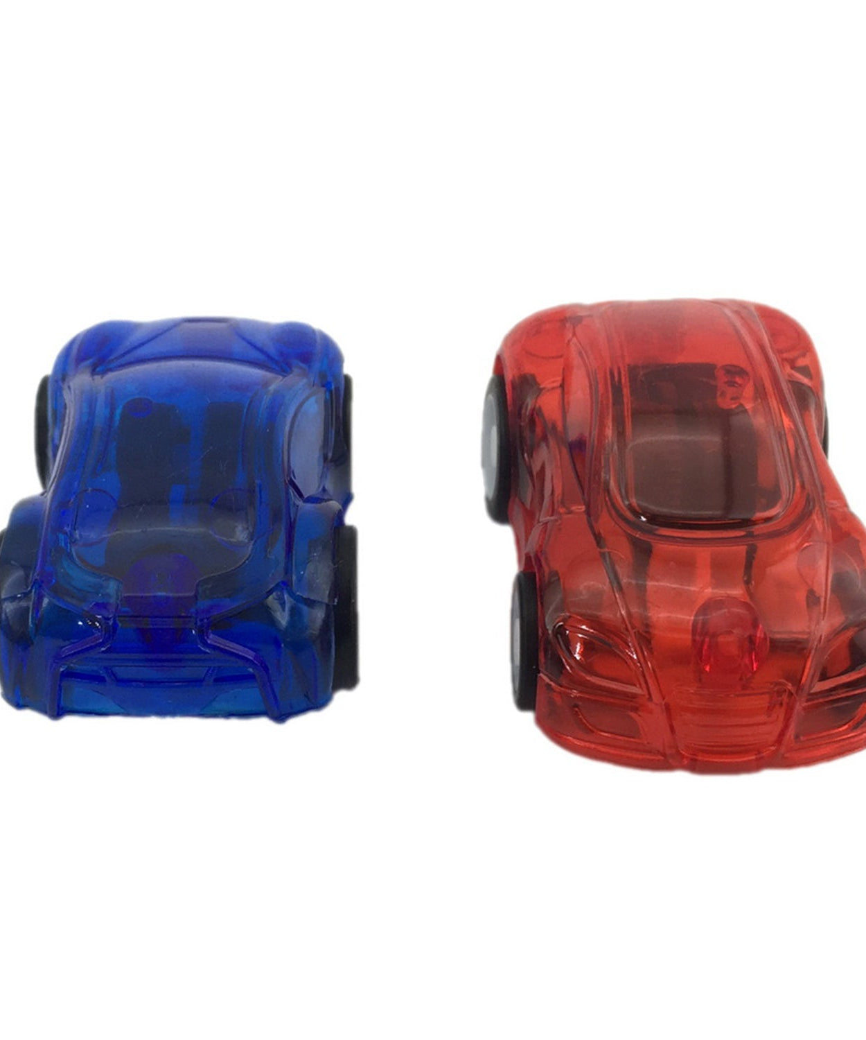 Engaging toy car with pull back mechanism.