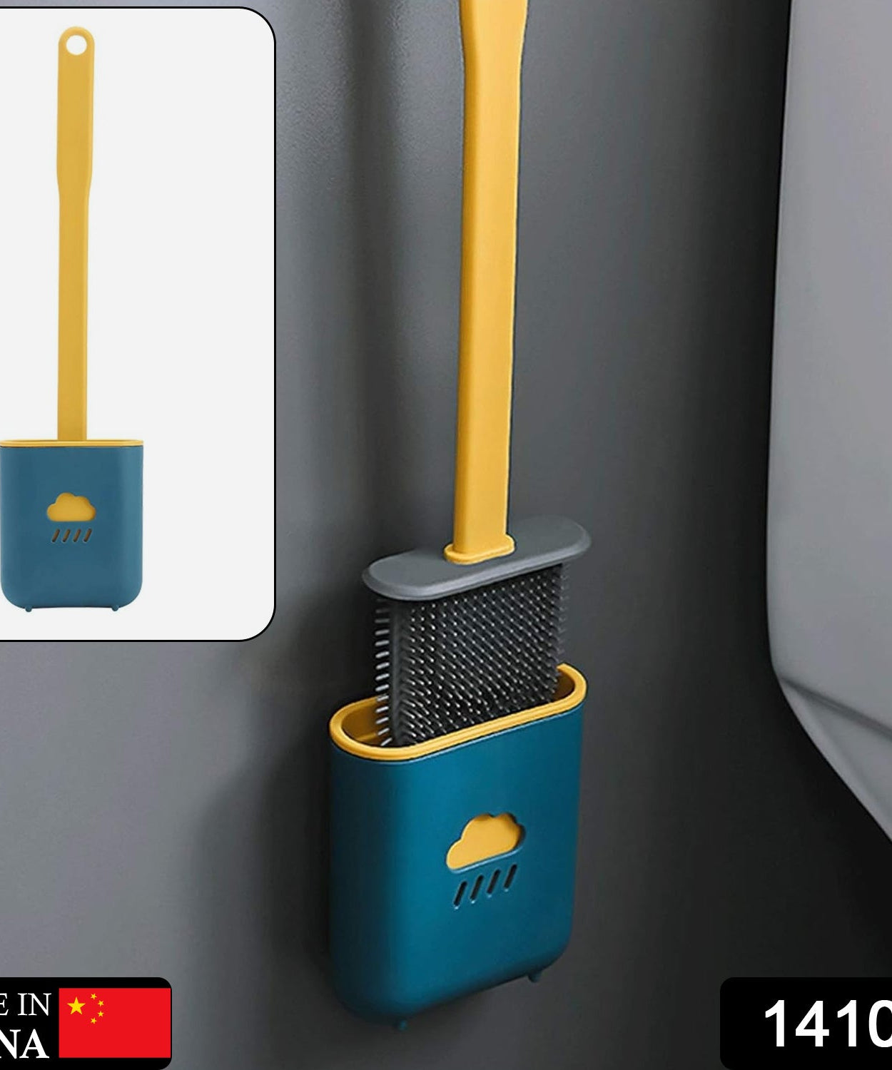 Soft bristle toilet brush