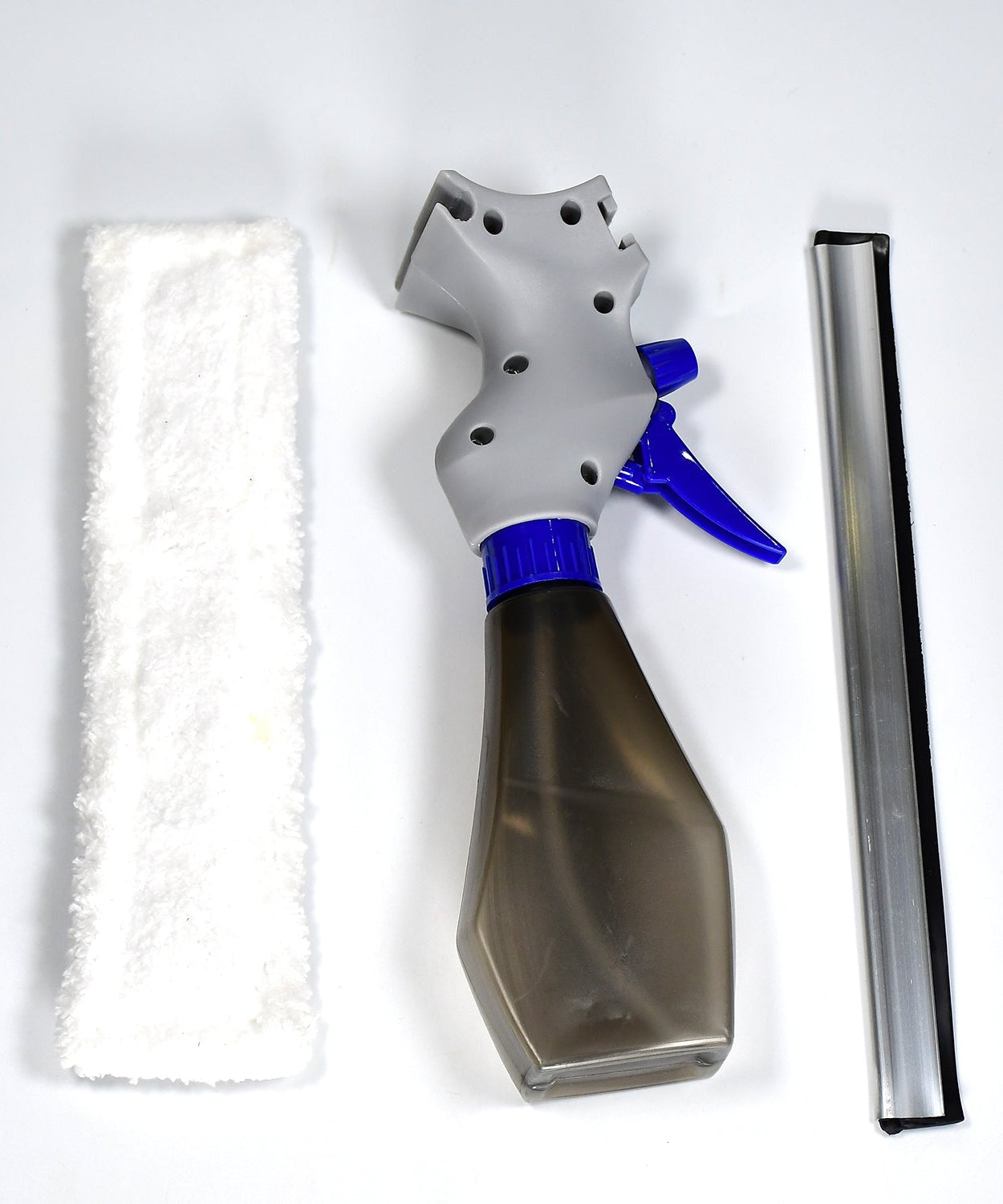 3-in-1 spray type glass cleaning brush, plastic, easy to use