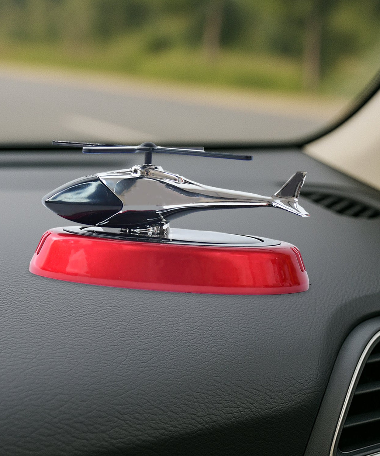 Solar-Powered Rotating Helicopter Car Air Freshener