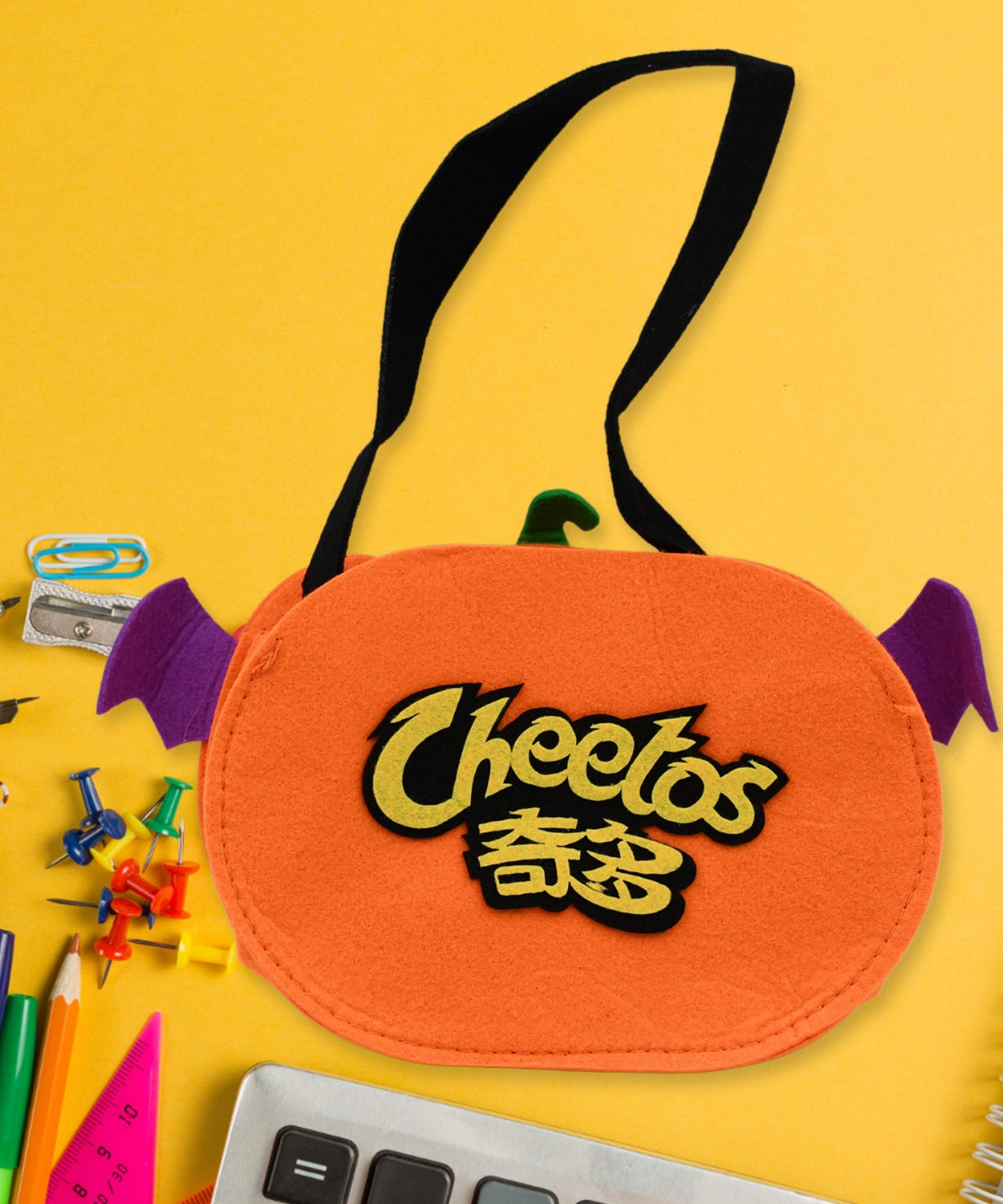 Halloween pumpkin candy bags, non-woven tote for trick or treat