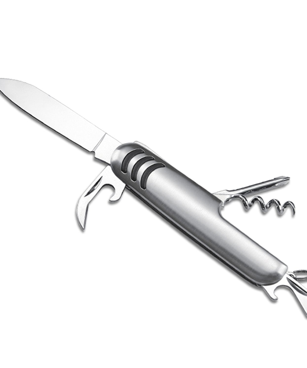 Multi-functional stainless steel picnic cutlery set