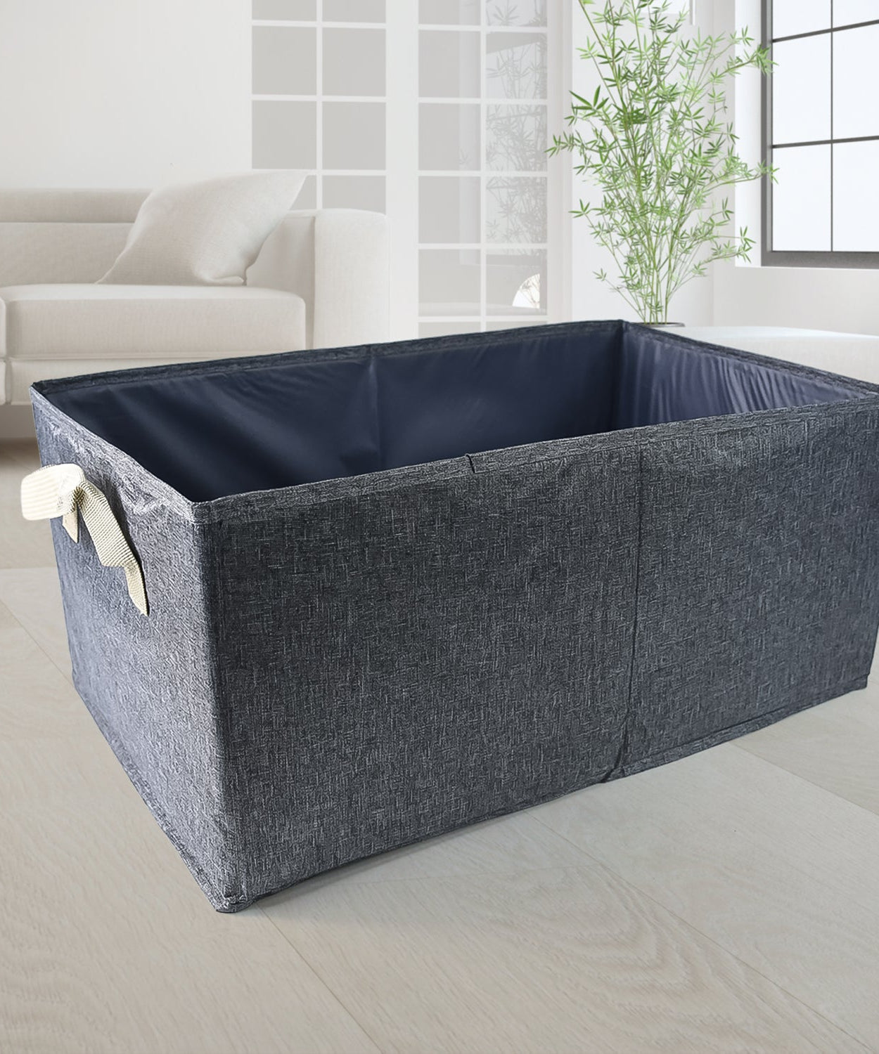 FOLDABLE CLOTH STORAGE BOX WITH HANDLES (47×28 CM)