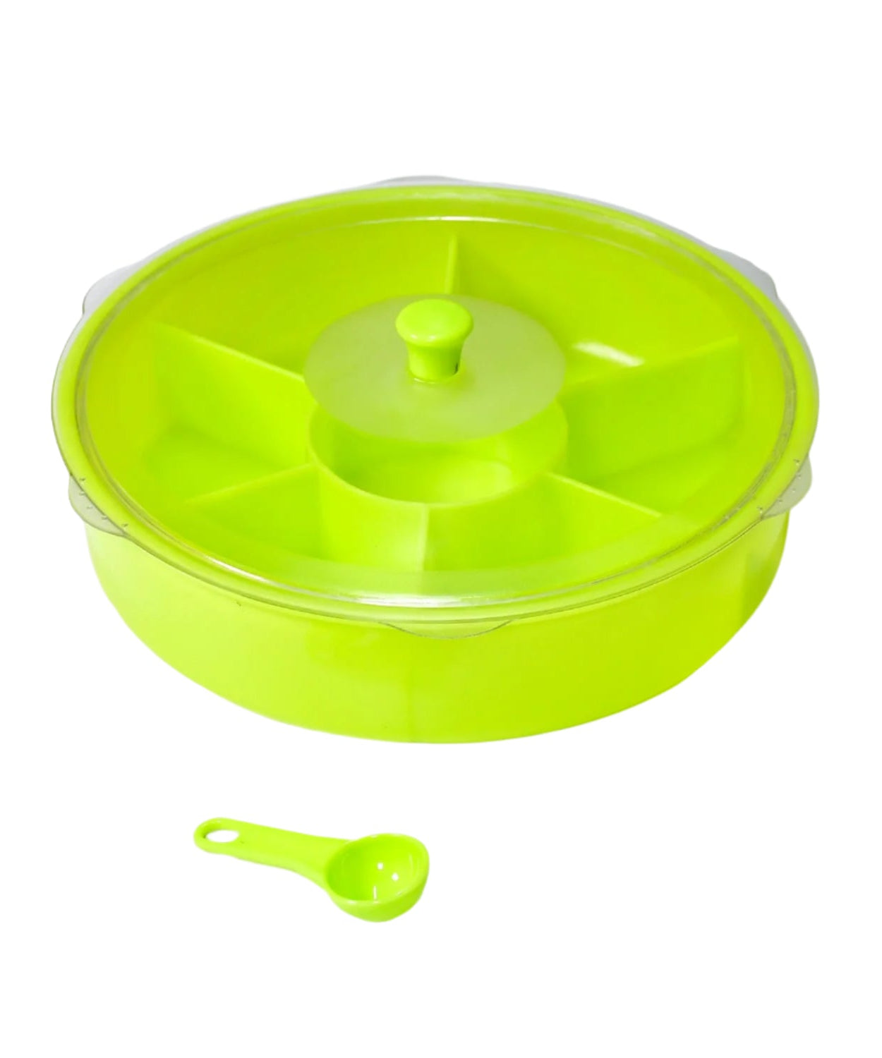 Storage box for dry-fruits and spices with a spoon