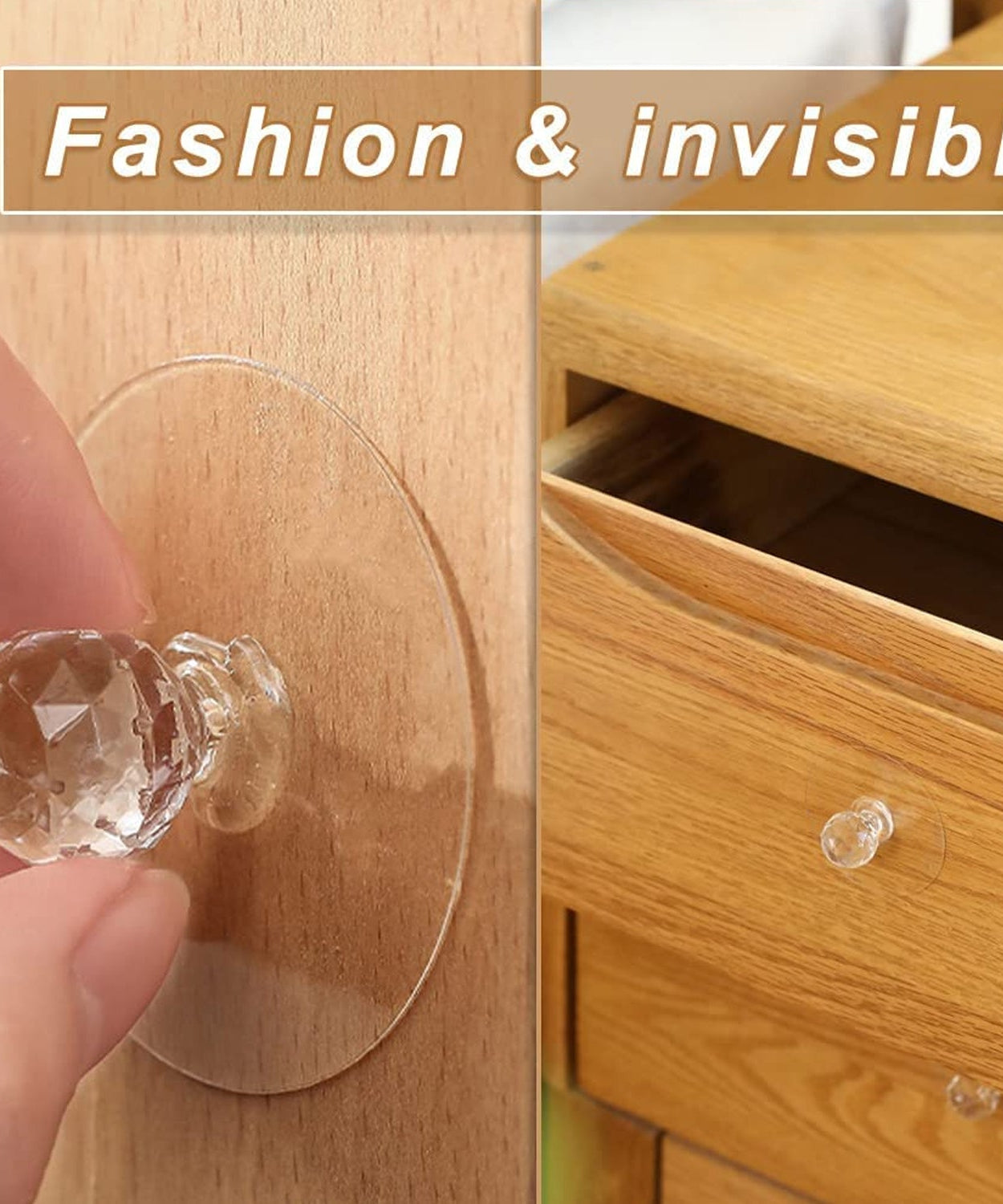 Clear Diamond Crystal Cabinet Knob & Pull Handle (1 Pc)