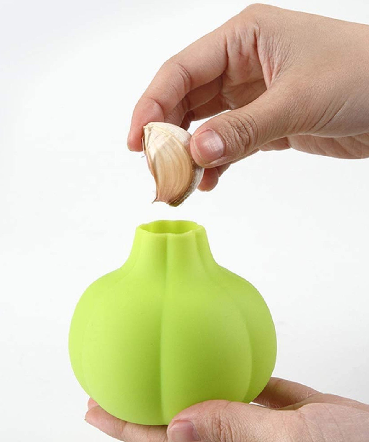 Kitchen tool for peeling ginger and garlic quickly.