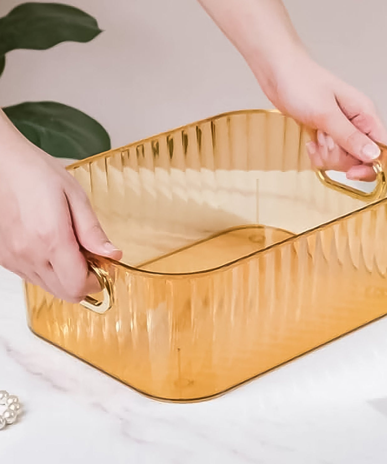 Multipurpose Transparent Storage Basket 