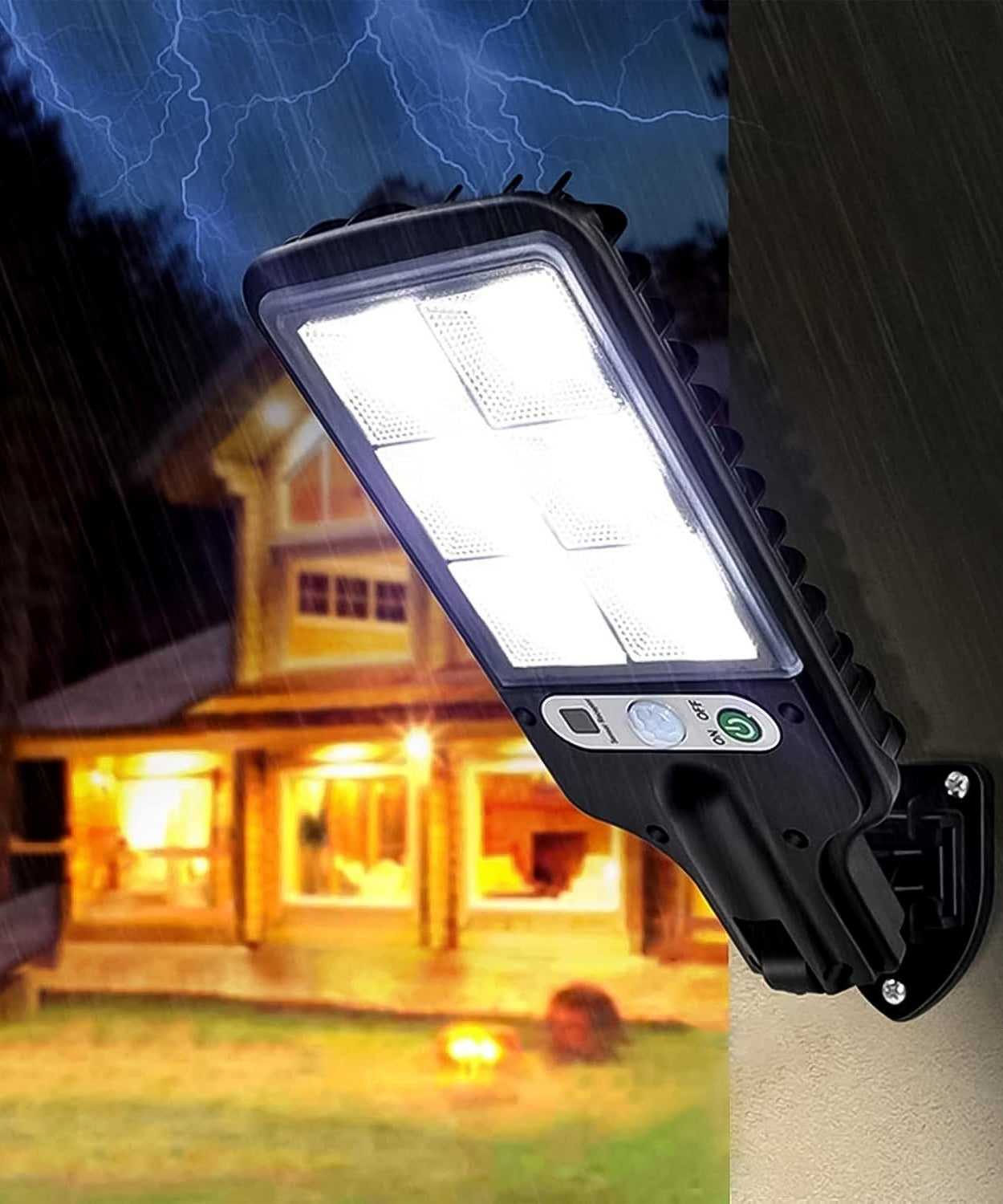 High-Power Solar LED Street Light with Motion Sensor & Remote Control