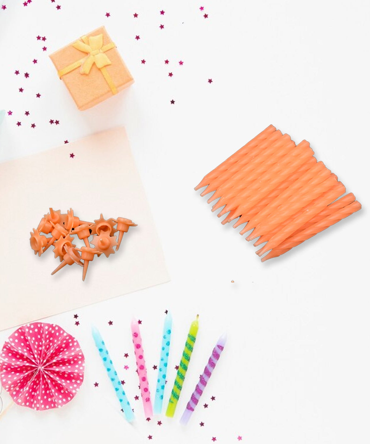 Birthday candles for parties, pack of 24.