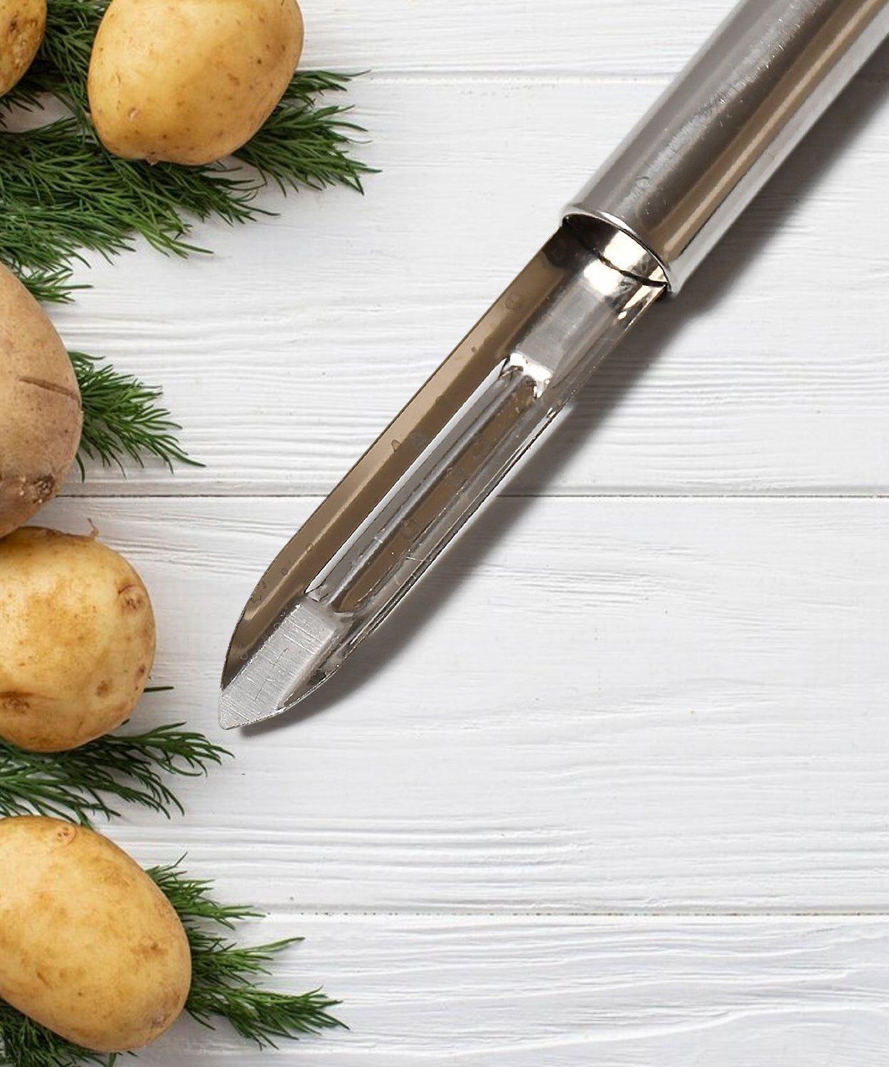 Stainless Steel Peeler Set – Multi-Purpose Handle for Peeling & Shredding (12 Pcs Set)