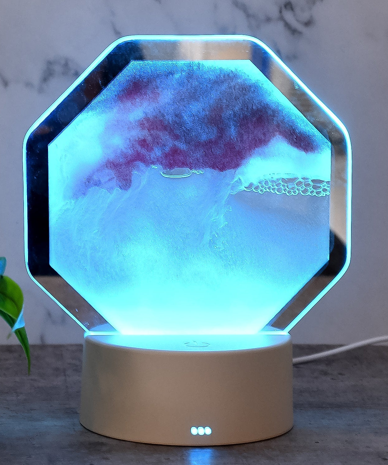 LED Moving Sand Art Table Lamp (1 Set)