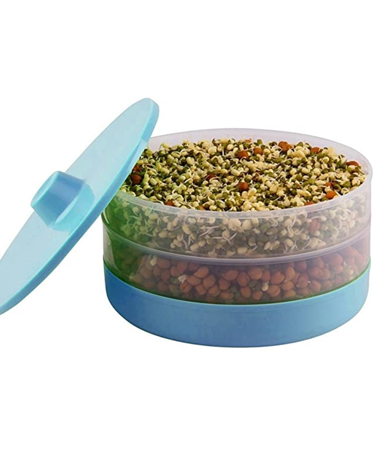Ganesh 1800 ml sprout maker bean bowl, various angles and details.