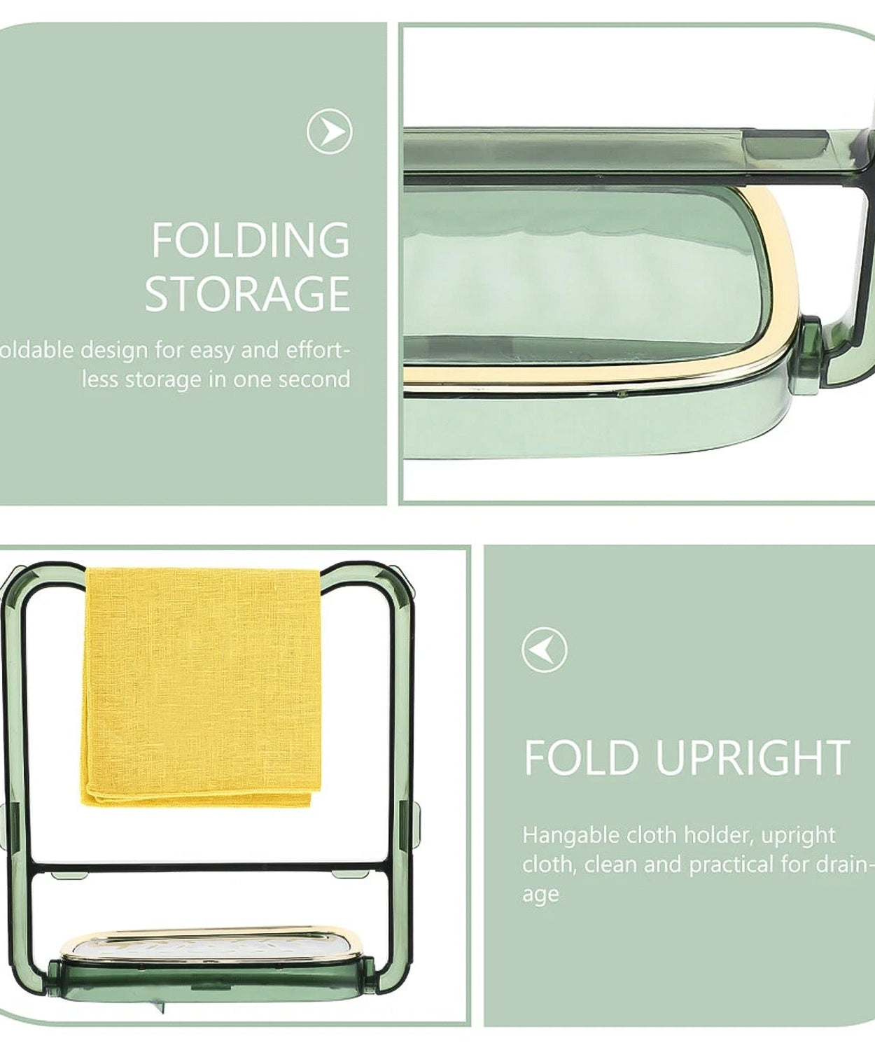 Clean Hook 2-in-1 Bathroom Organizer