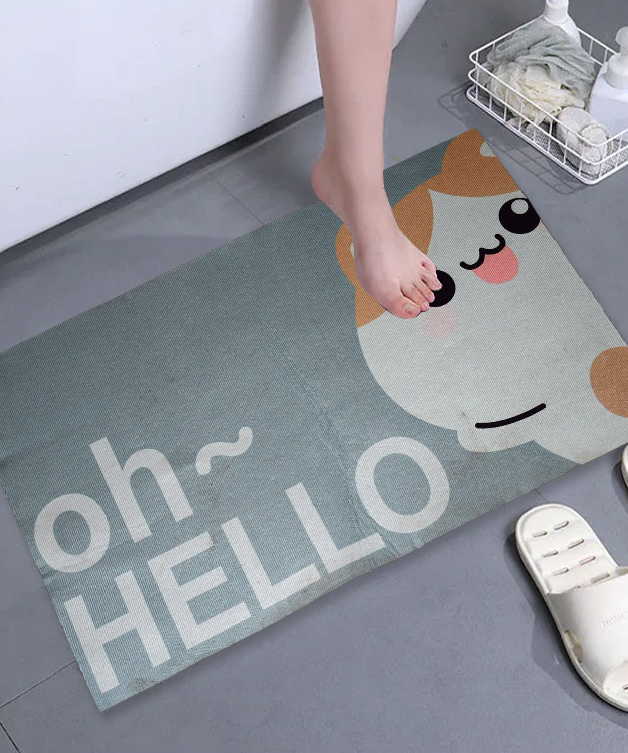 Water absorbent mat with mix design