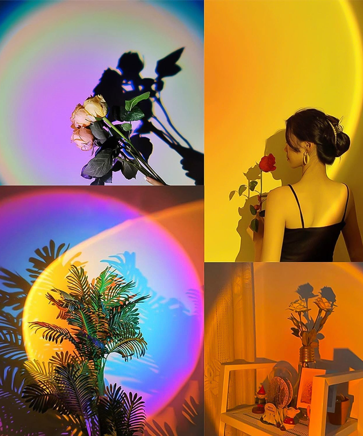 Multi Colors Sunset Lamp, Sunset Projection Lamp LED Night Lights