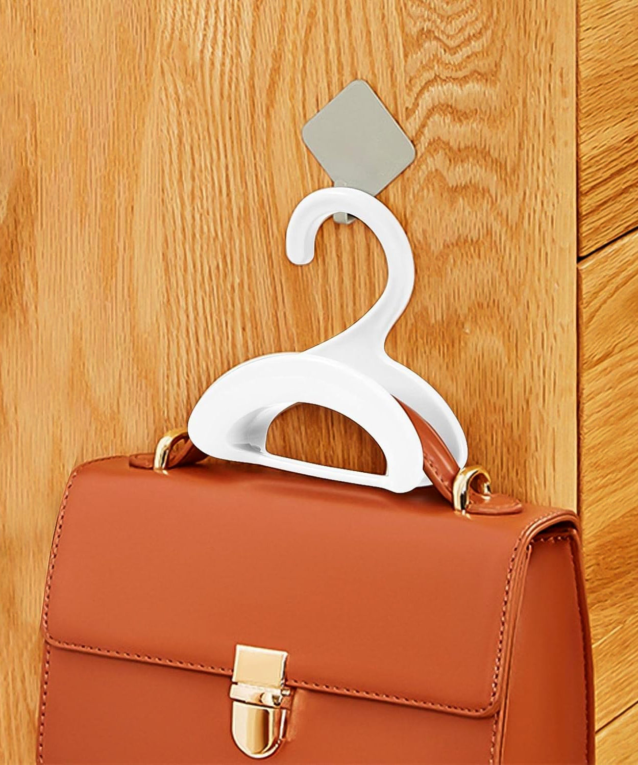 Compact Dual-Slot Multi-Purpose Plastic Hook Hanger (1 Pc)