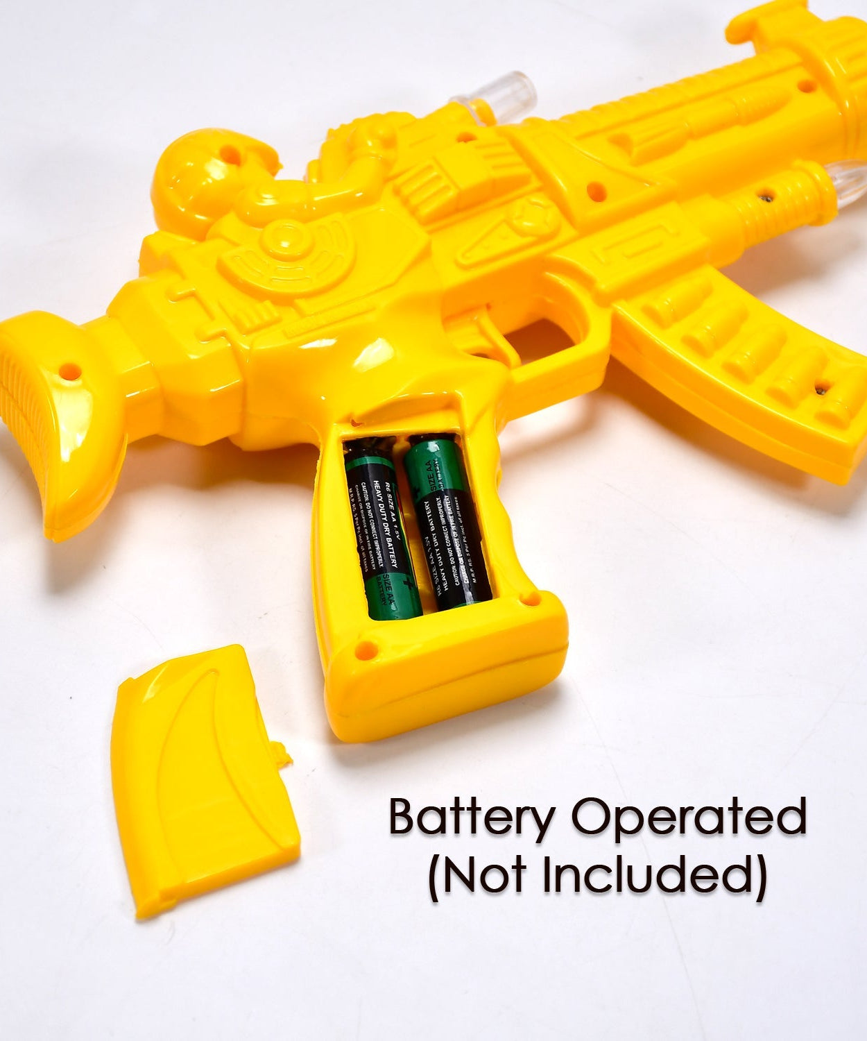 Clear gear gun with rainbow lights, musical features