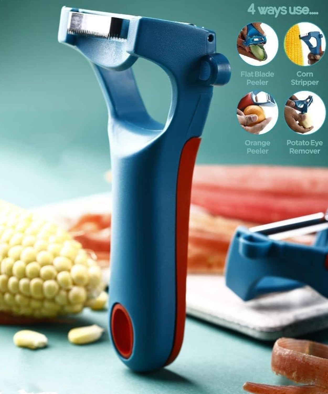Supermom 4-in-1 Multi-Functional Vegetable & Fruit Peeler (1 Pc)