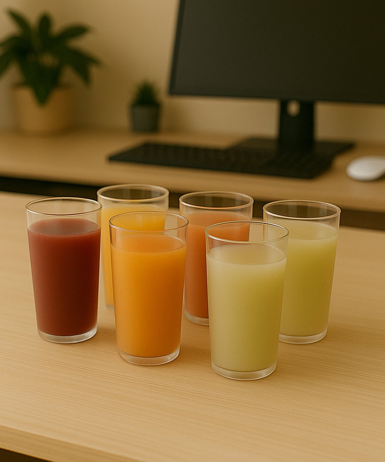 Round Clear Plastic Water Glass Juice Beer Wine Plastic Unbreakable Transparent Glass Set ( 300ml 6pc )