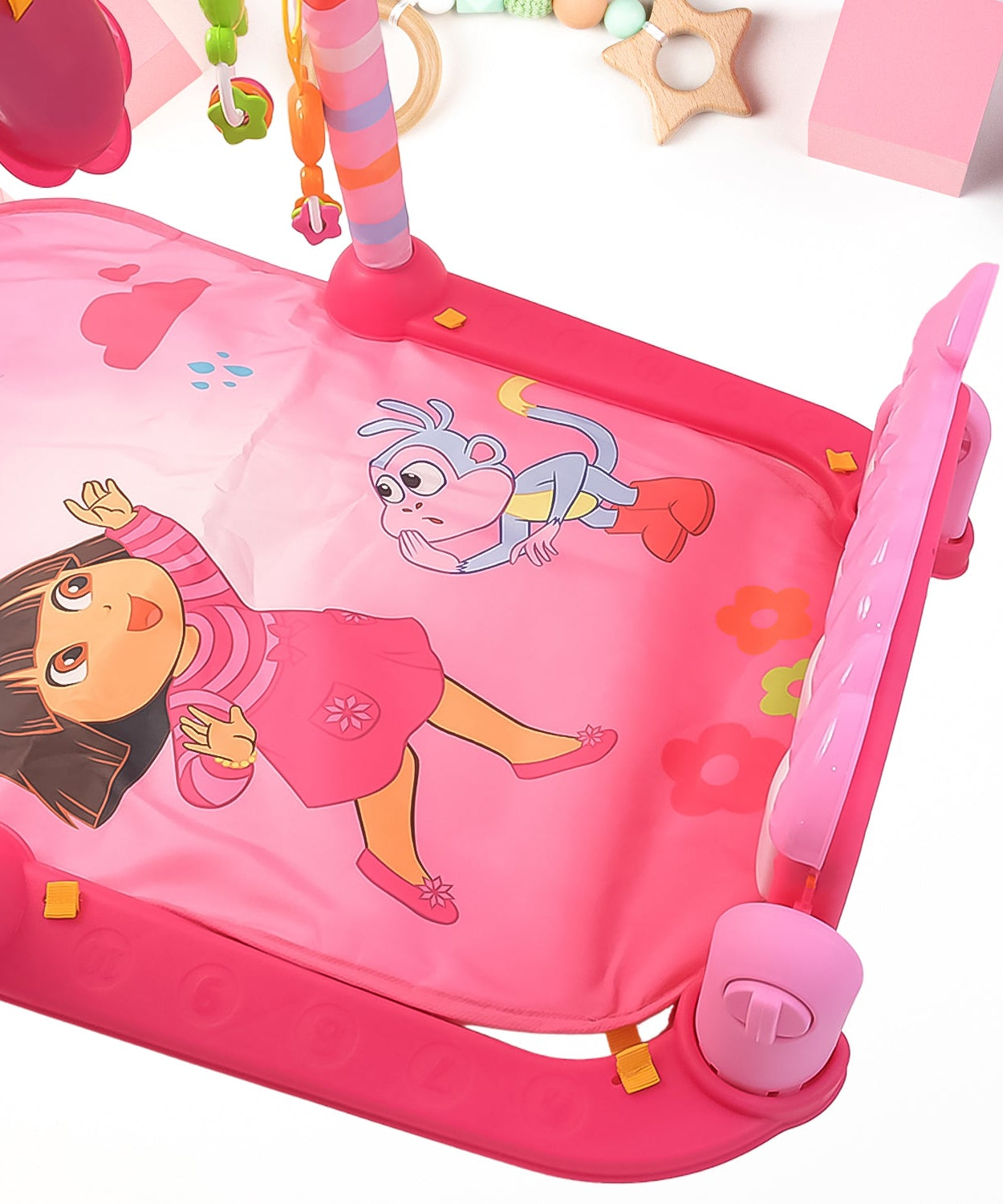 2in1 Baby Kick and Play Piano Gym Mat & Fitness Rack (1 Set)