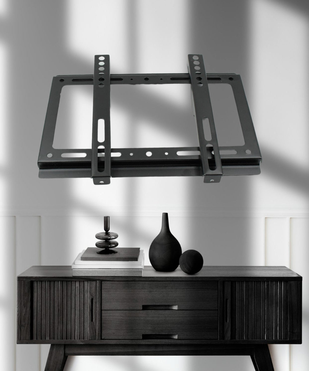 TV Wall Bracket Mount Slim Monitor Stand for 14 x 42, LCD LED 3D plasma Flat TVs Full Motion Heavy-Duty Wall Bracket, Sturdy and Strong Flat Screen Design TV Wall Mount (29cmx19cm)