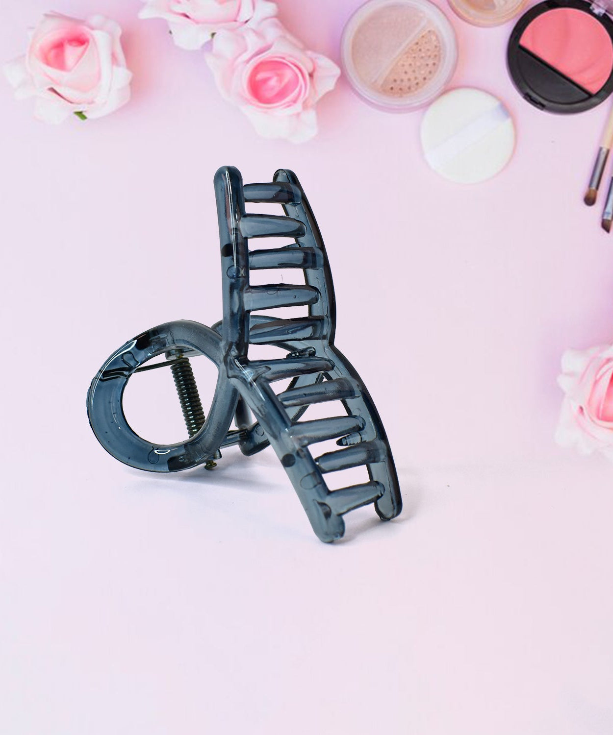 Plastic Hair Clamp Grip, Simple Matte Hair Barrette Clamp (1 Pc)